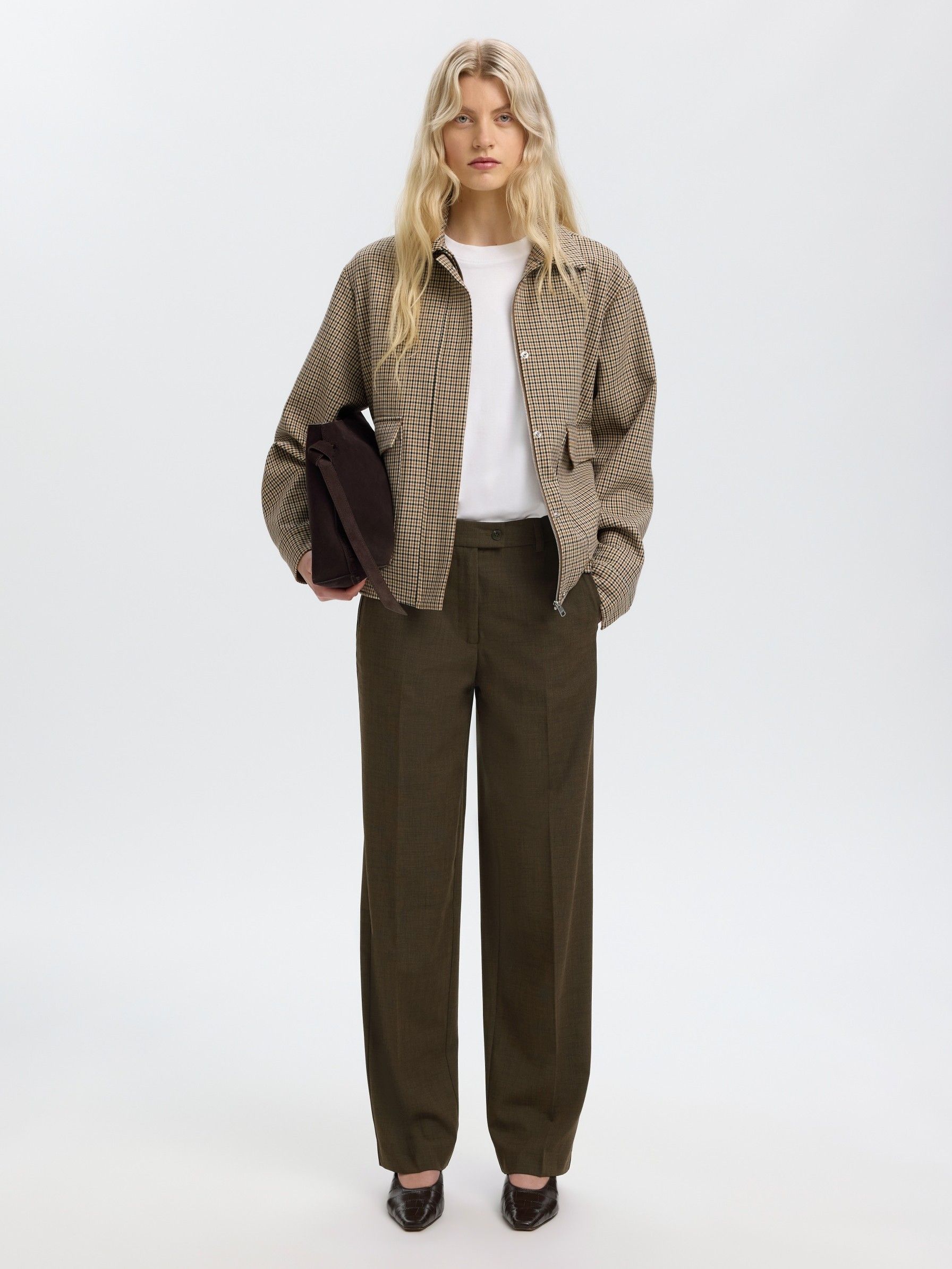 SELECTED FEMME - BROEK - Bruin
