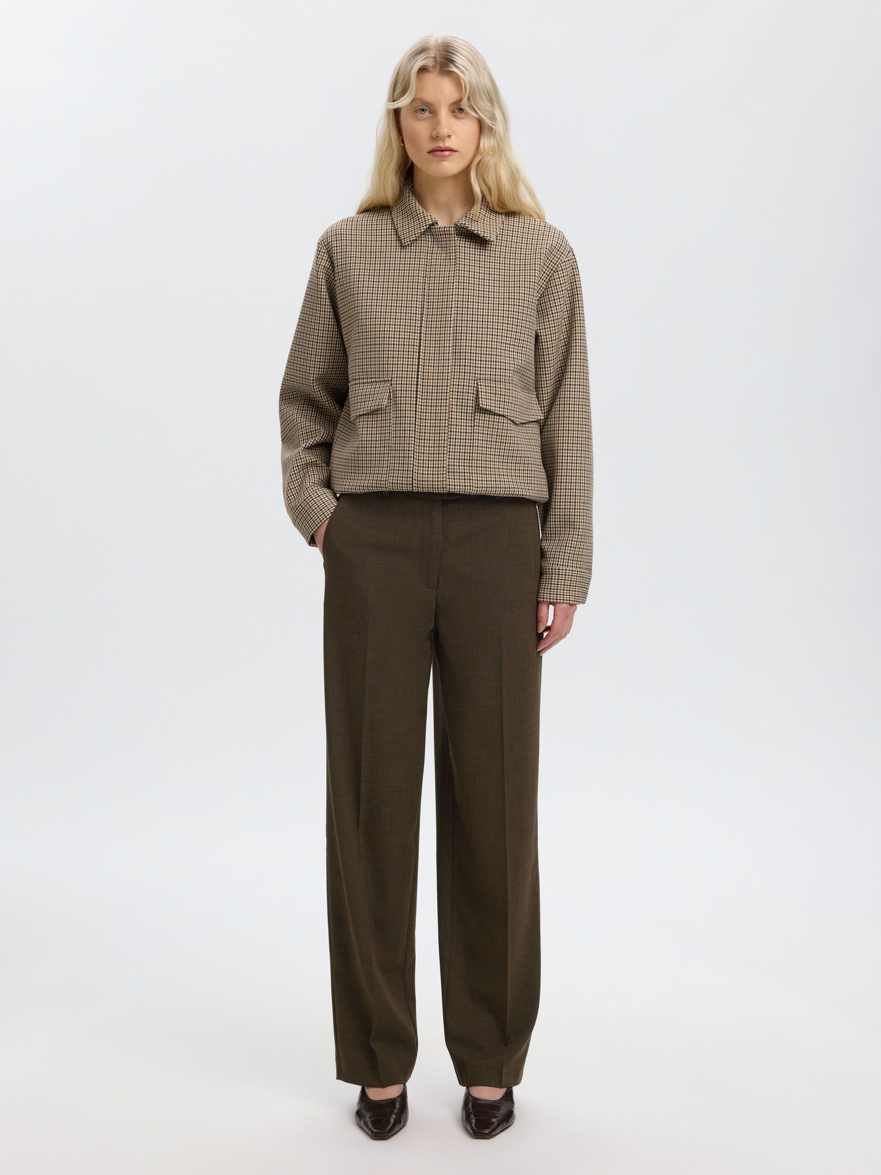 SELECTED FEMME - BROEK - Bruin