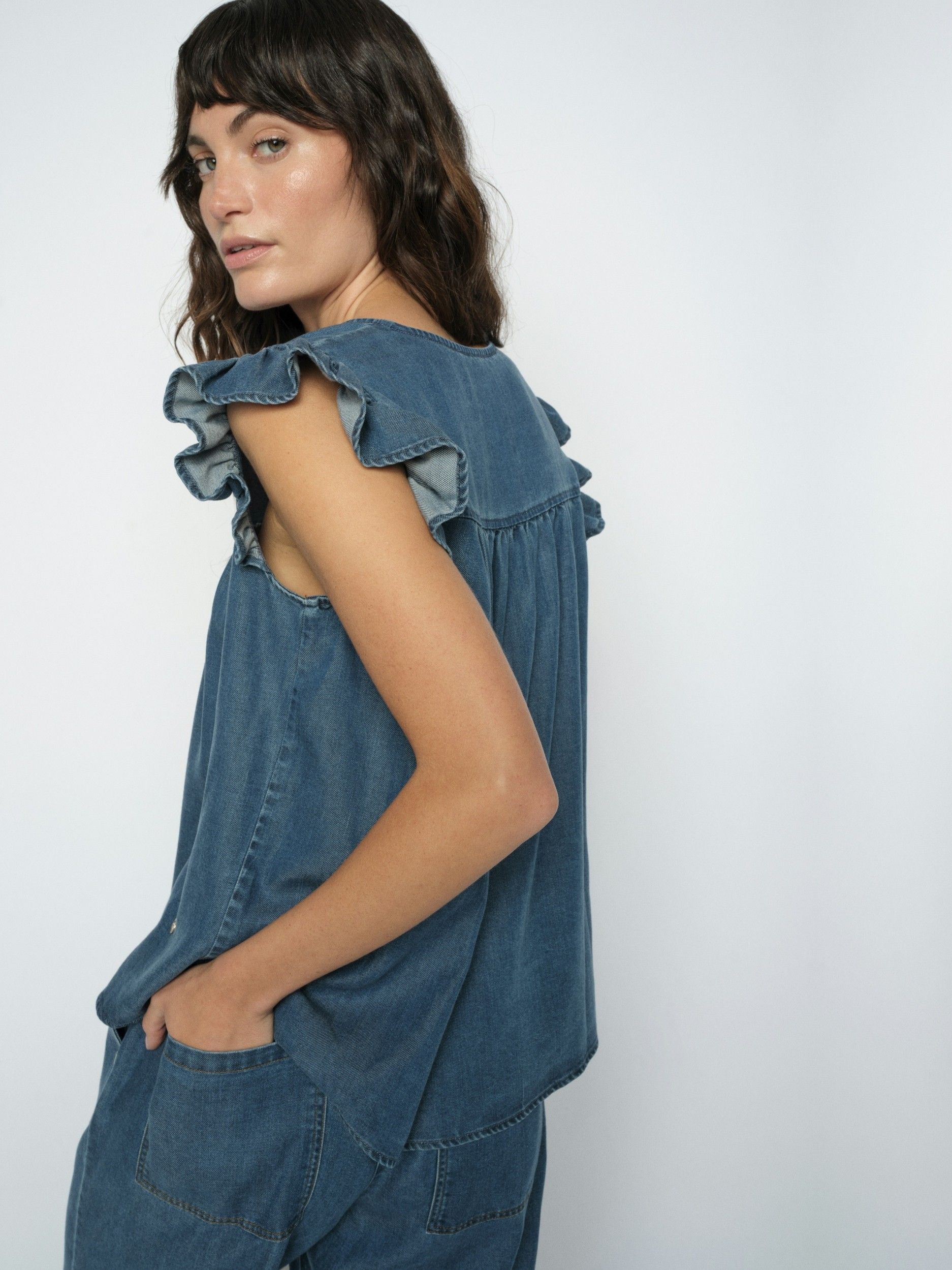 MOSMOSH - BLOUSE - Blauw
