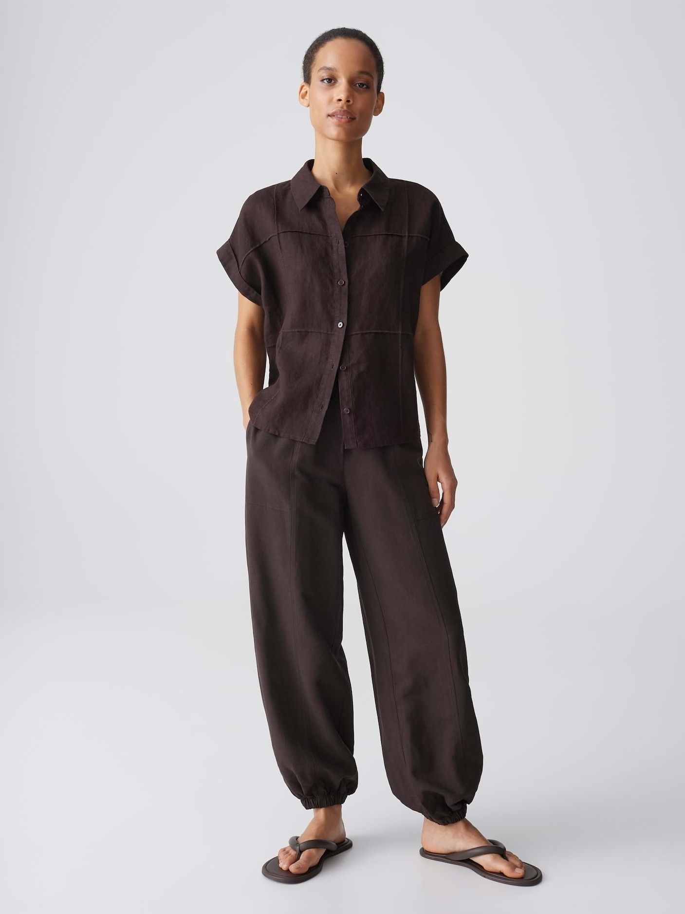 OPUS - BLOUSE - Bruin