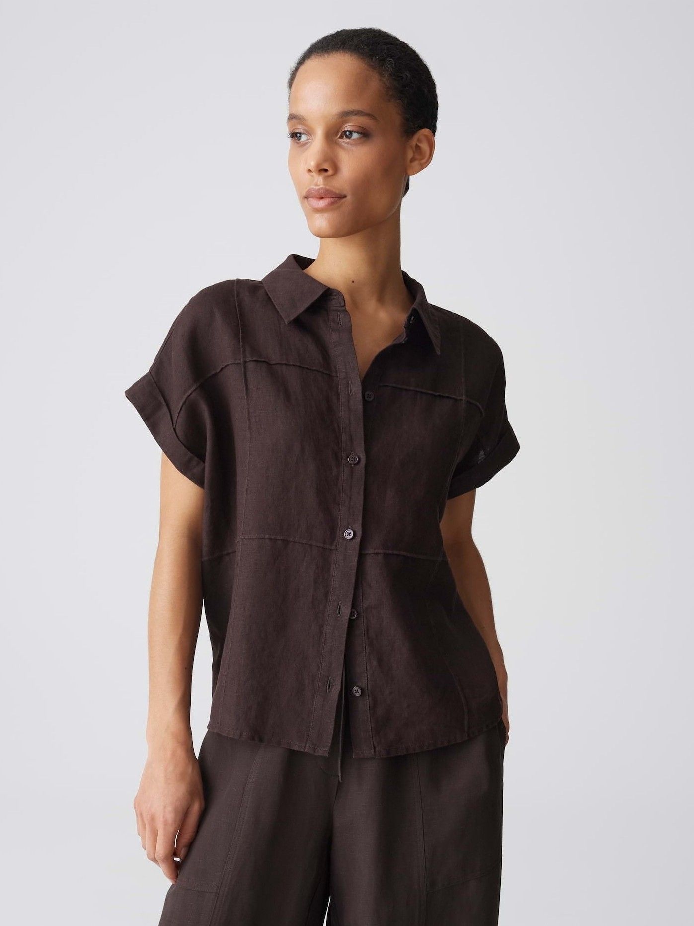 OPUS - BLOUSE - Bruin