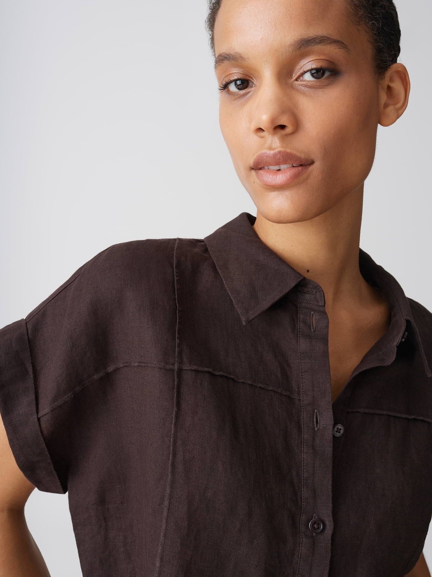 OPUS - BLOUSE - Bruin