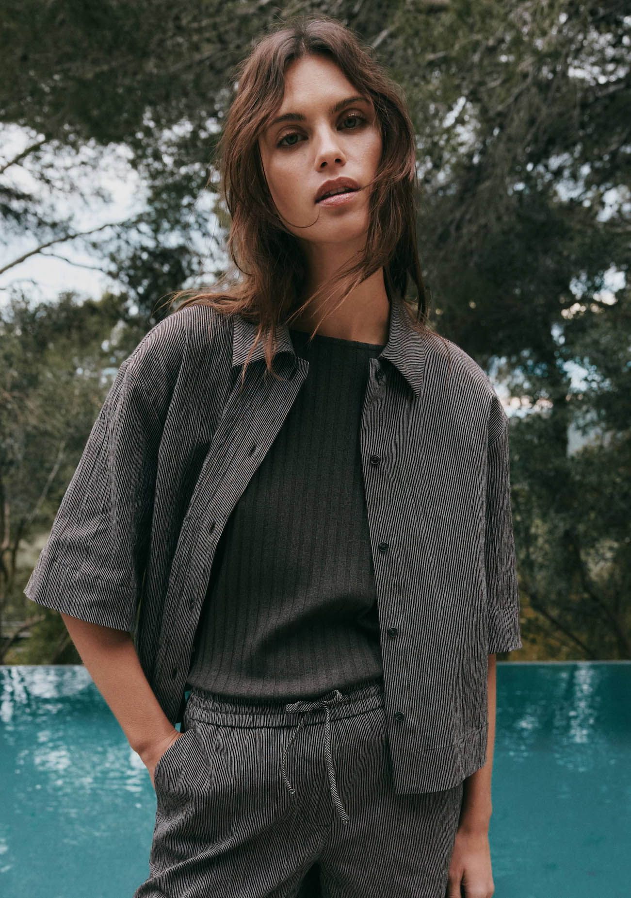 OPUS - BLOUSE - Bruin