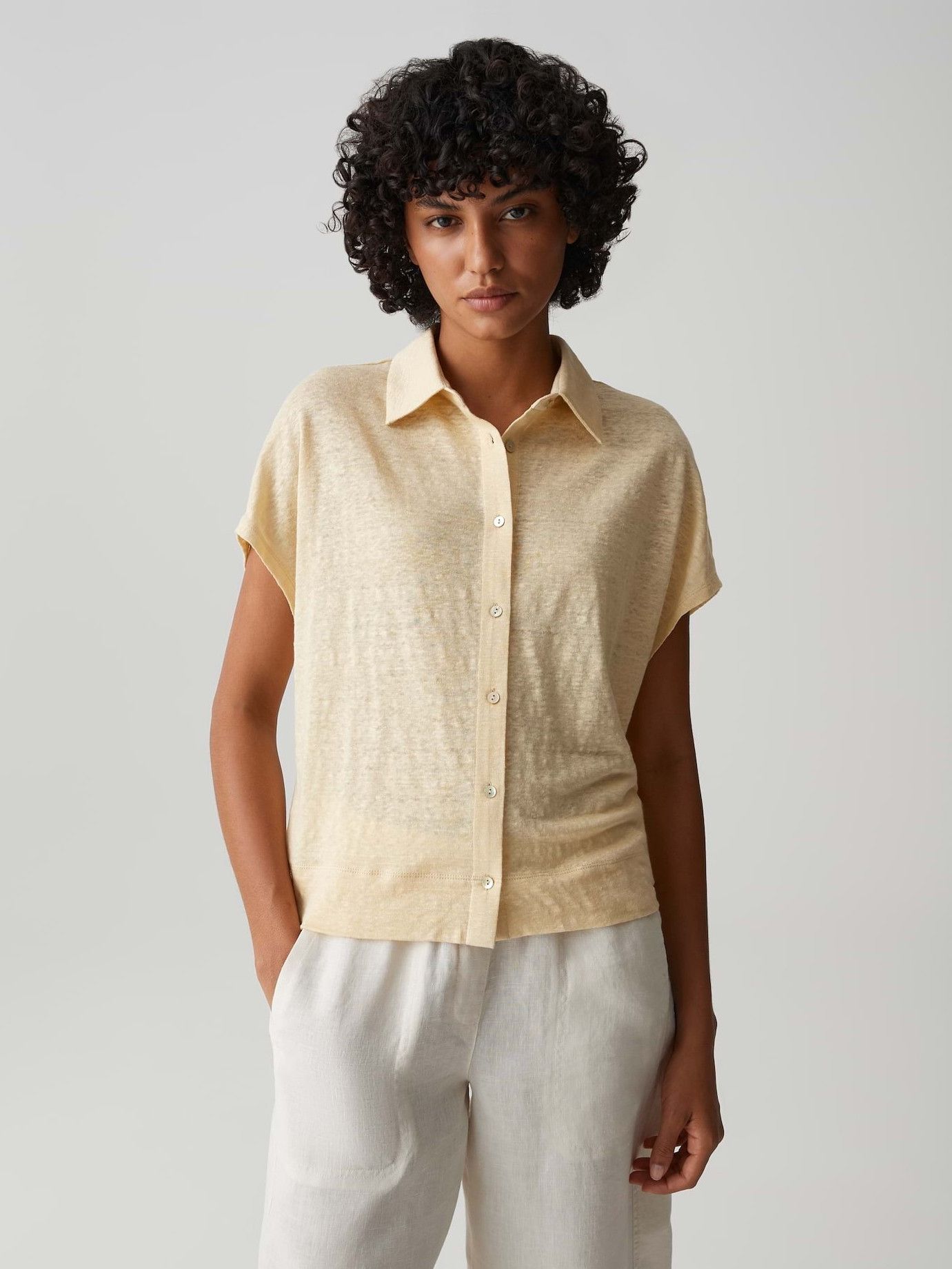 OPUS - BLOUSE - Geel