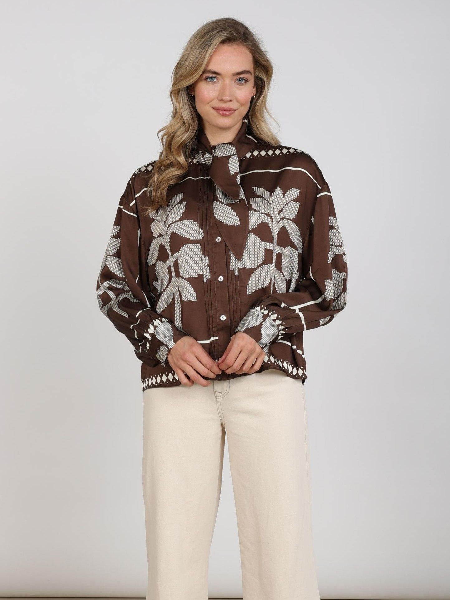 NUKUS - BLOUSE - Bruin