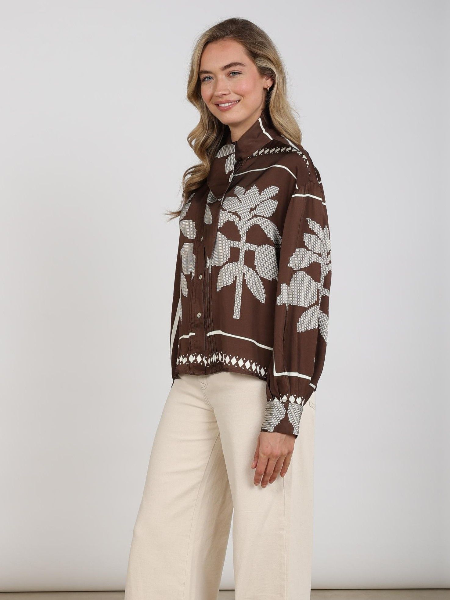 NUKUS - BLOUSE - Bruin