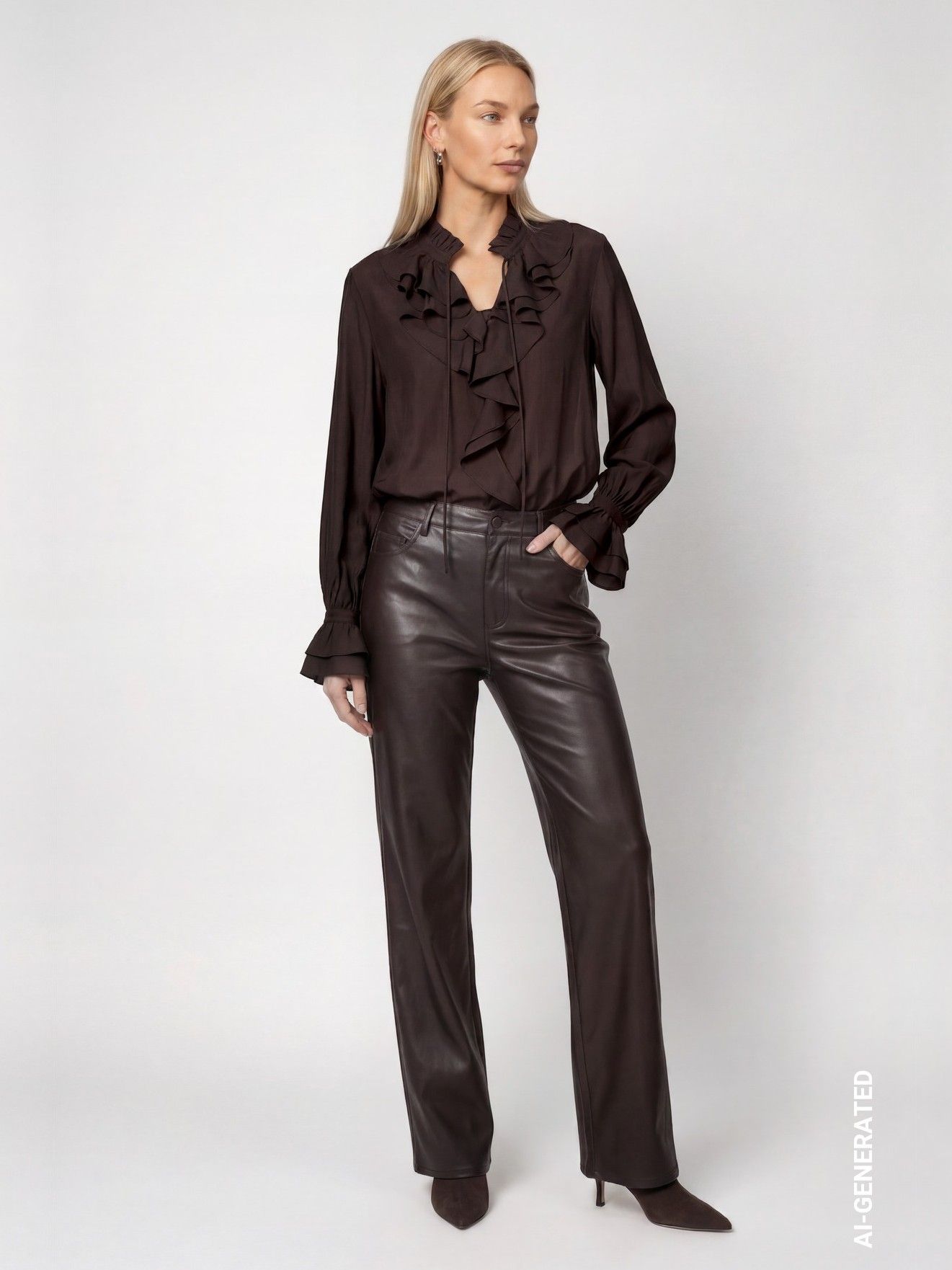 MONARI - BLOUSE - Bruin