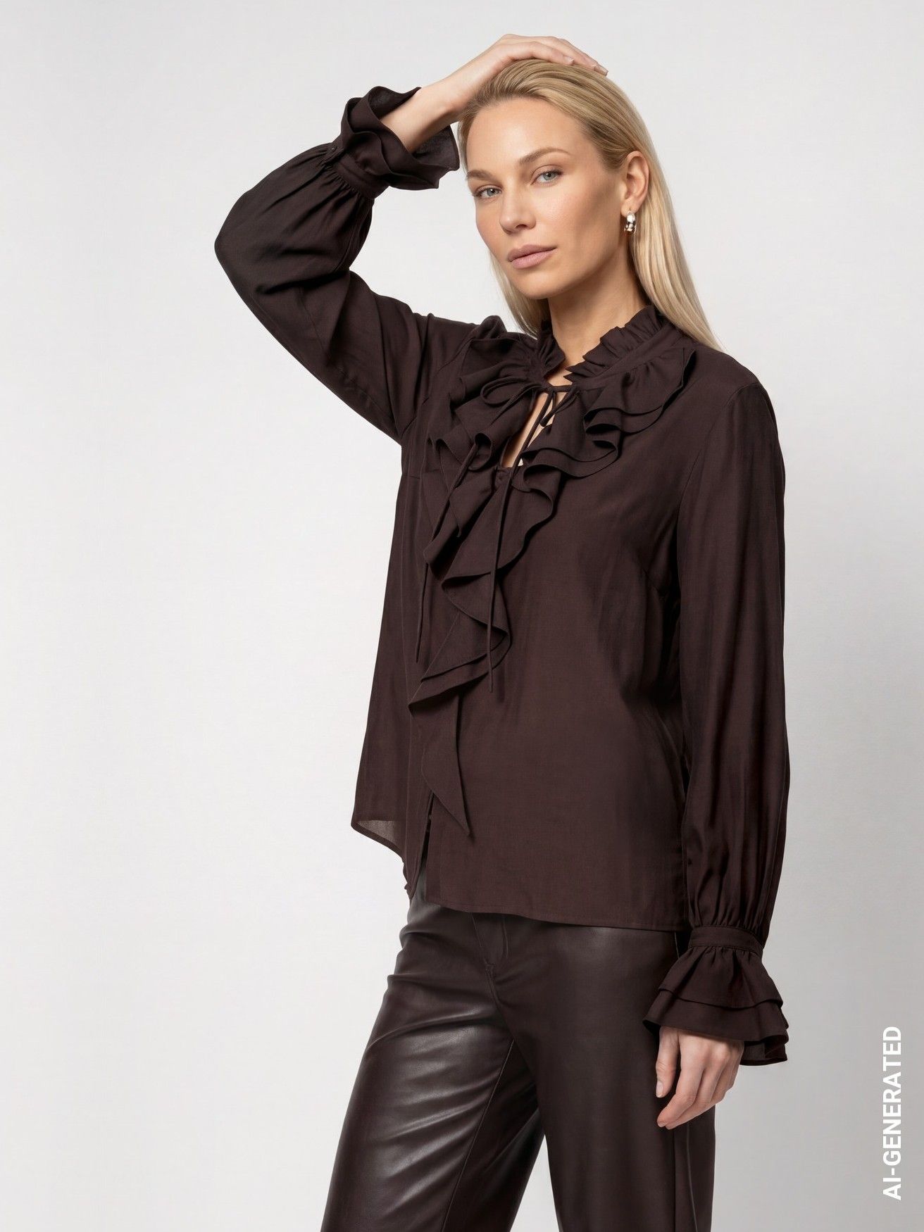 MONARI - BLOUSE - Bruin