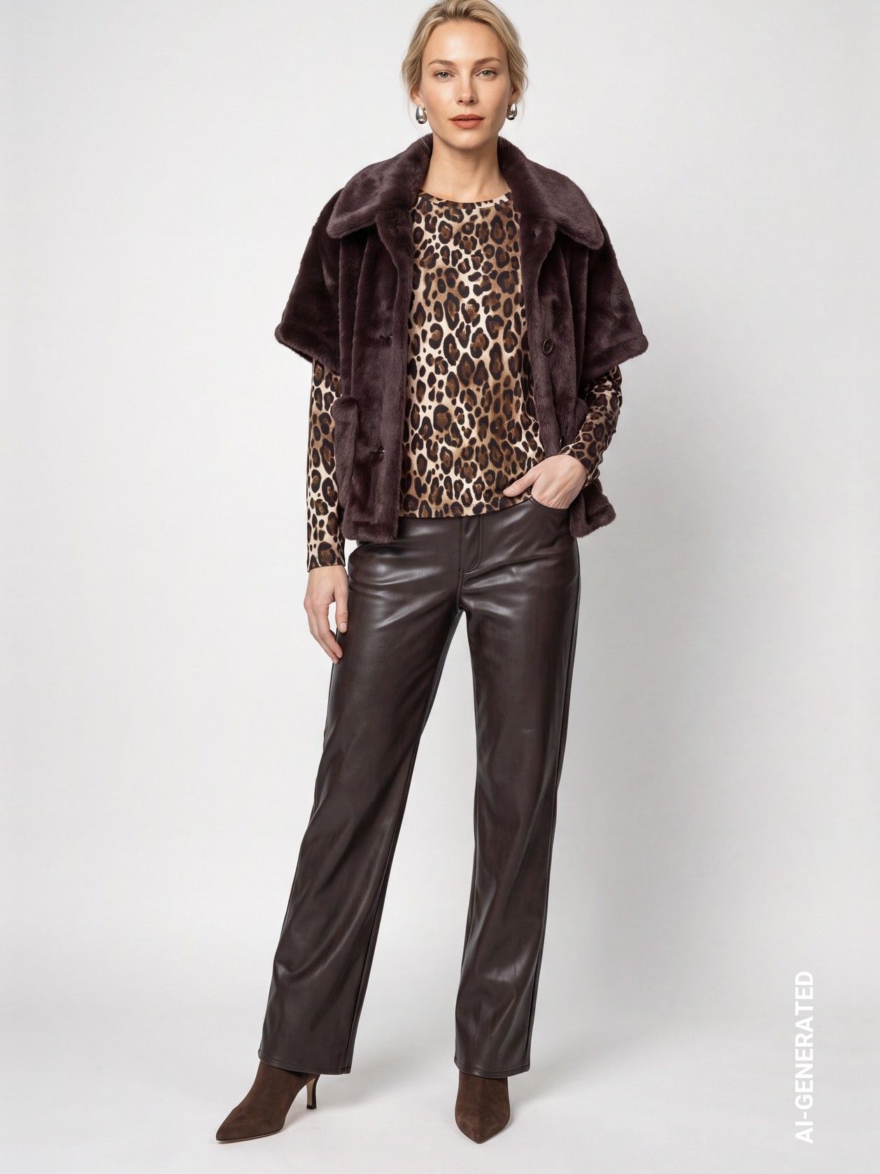 MONARI - BLAZER - Bruin