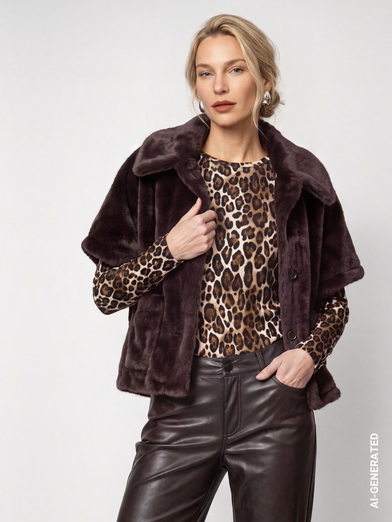 MONARI - BLAZER - Bruin