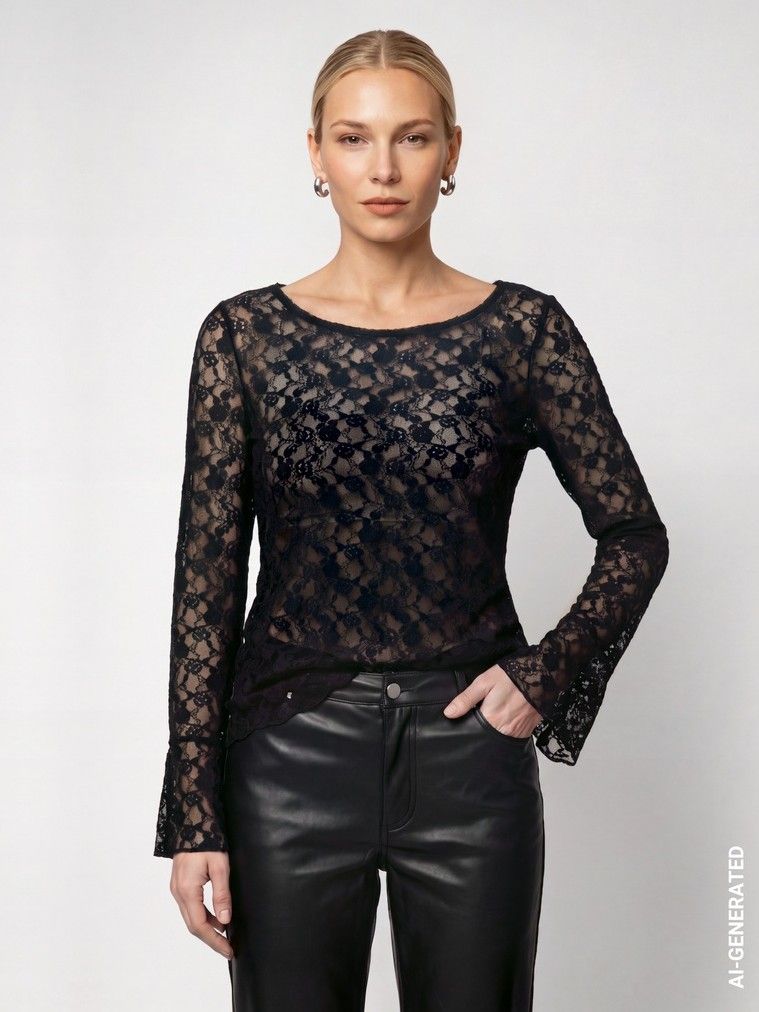 MONARI - SHIRT - Zwart