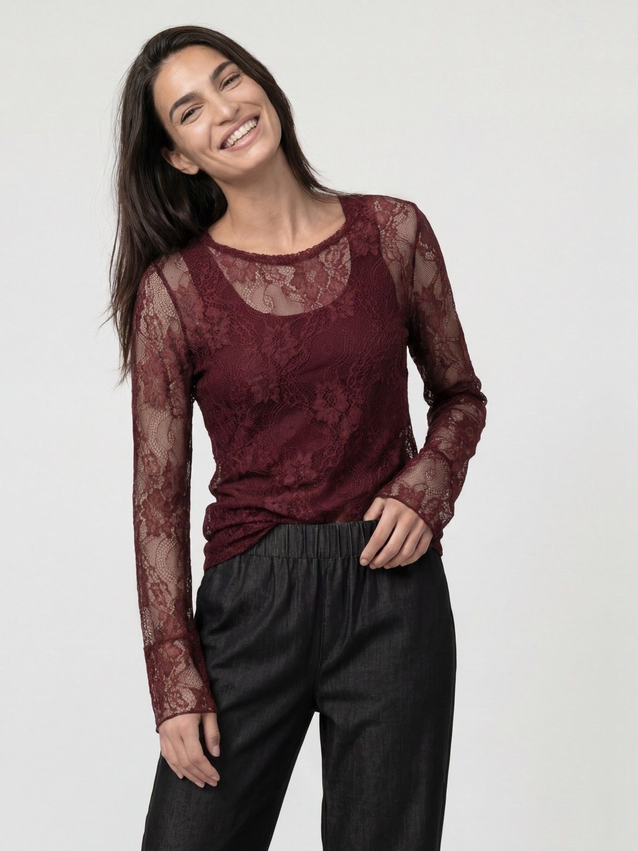 MONARI - SHIRT - Rood
