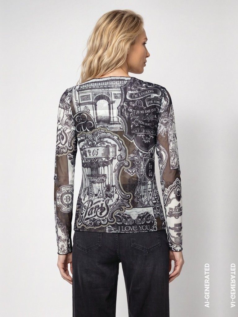 MONARI - SHIRT - Zwart