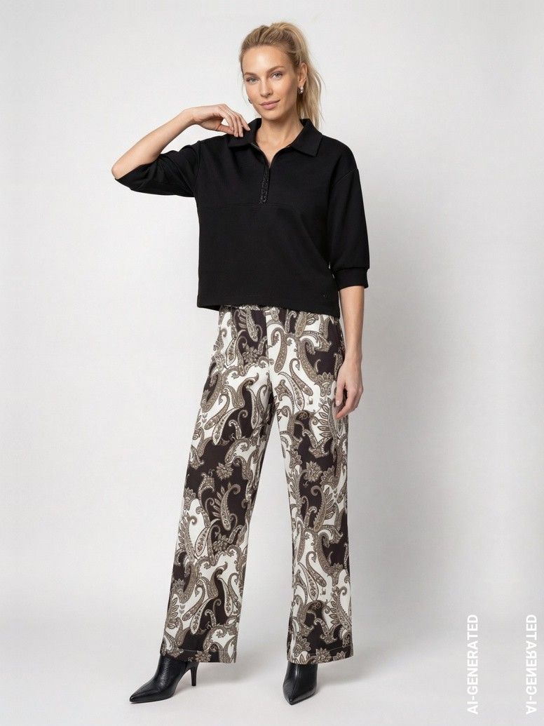 MONARI - SHIRT - Zwart
