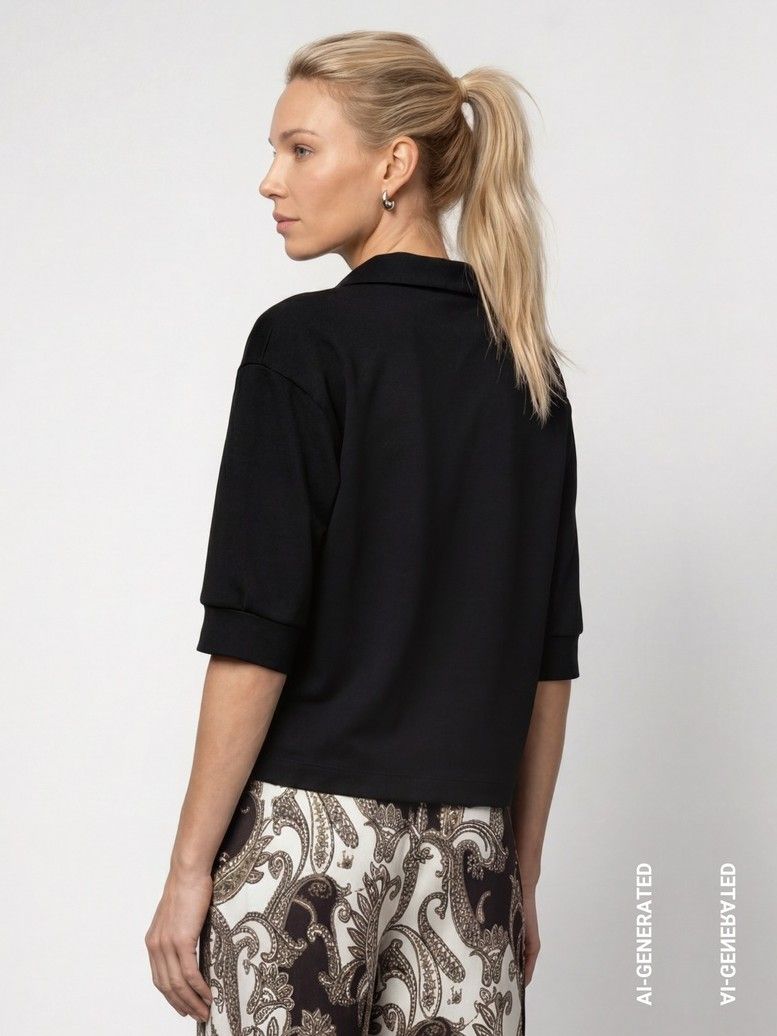 MONARI - SHIRT - Zwart