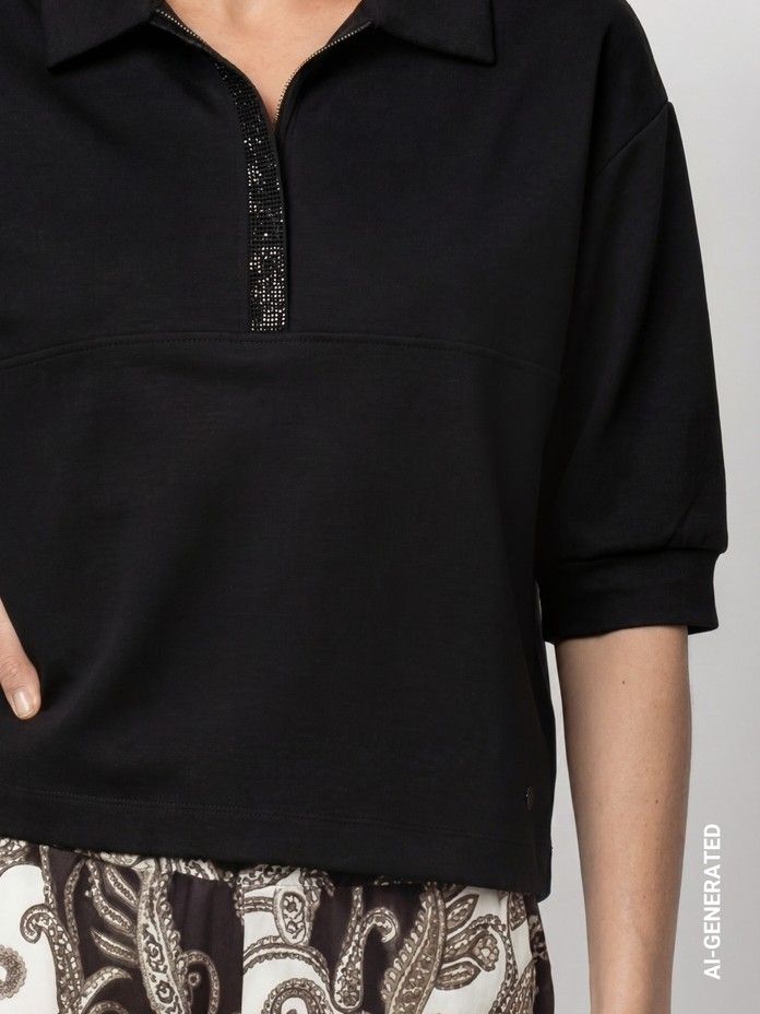 MONARI - SHIRT - Zwart