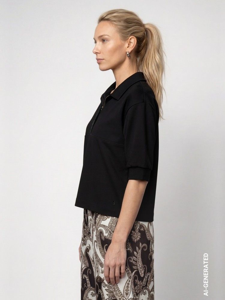 MONARI - SHIRT - Zwart