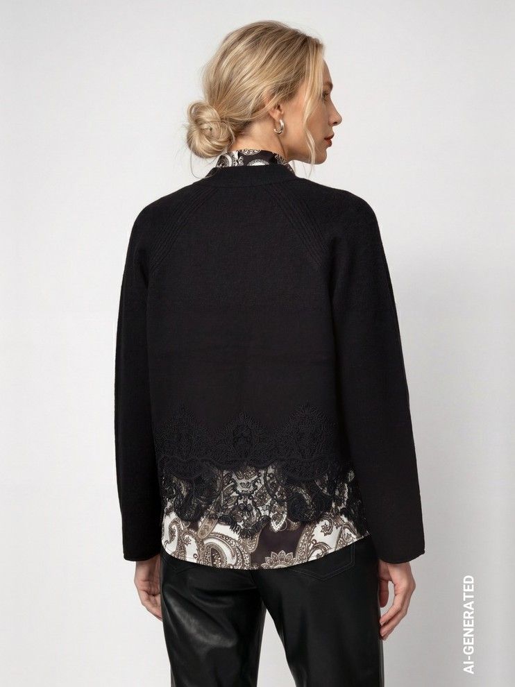 MONARI - VEST - Zwart