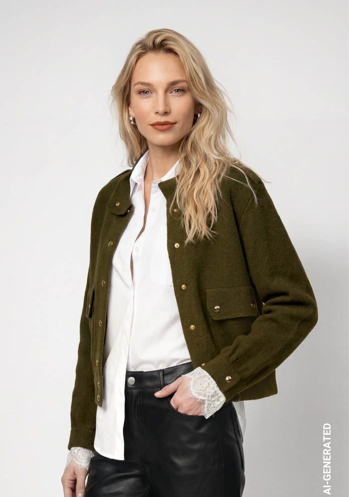 MONARI - VEST - Groen