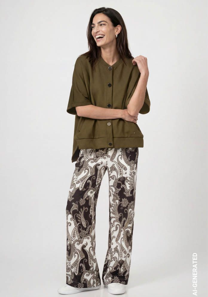 MONARI - BLAZER - Groen