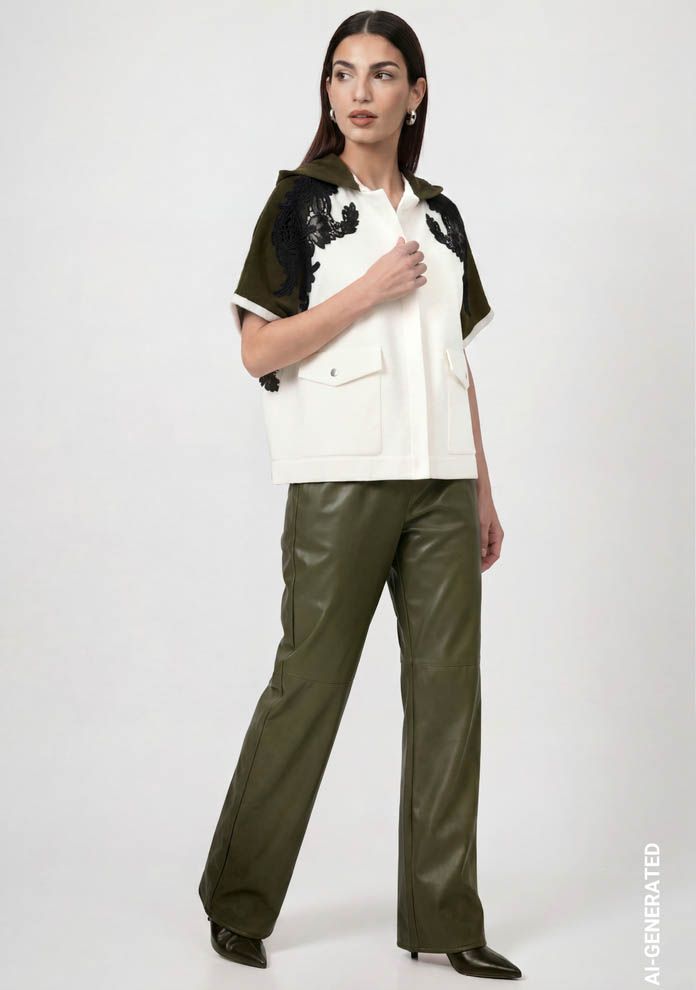 MONARI - BROEK - Groen