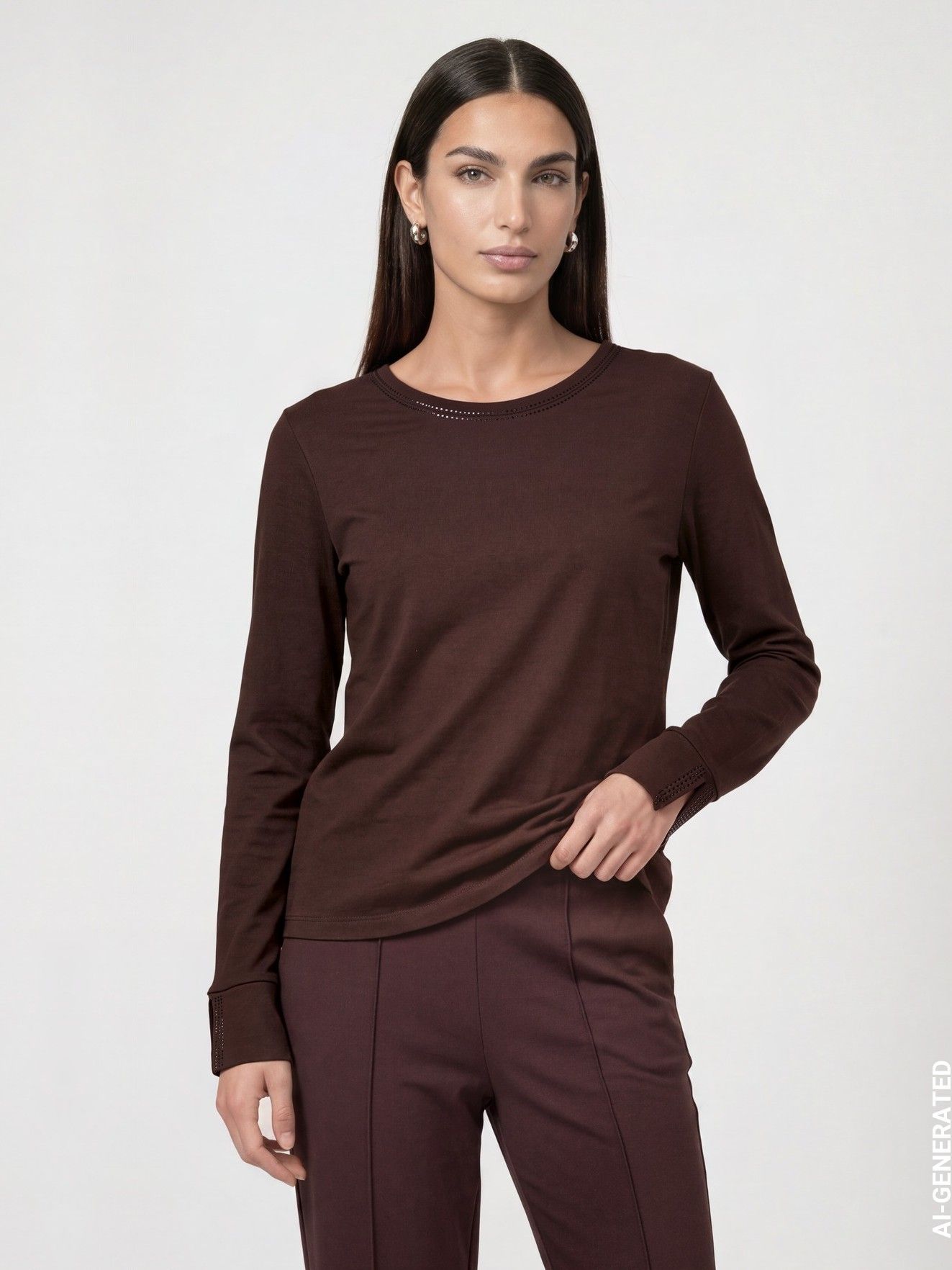 MONARI - SHIRT - Bruin