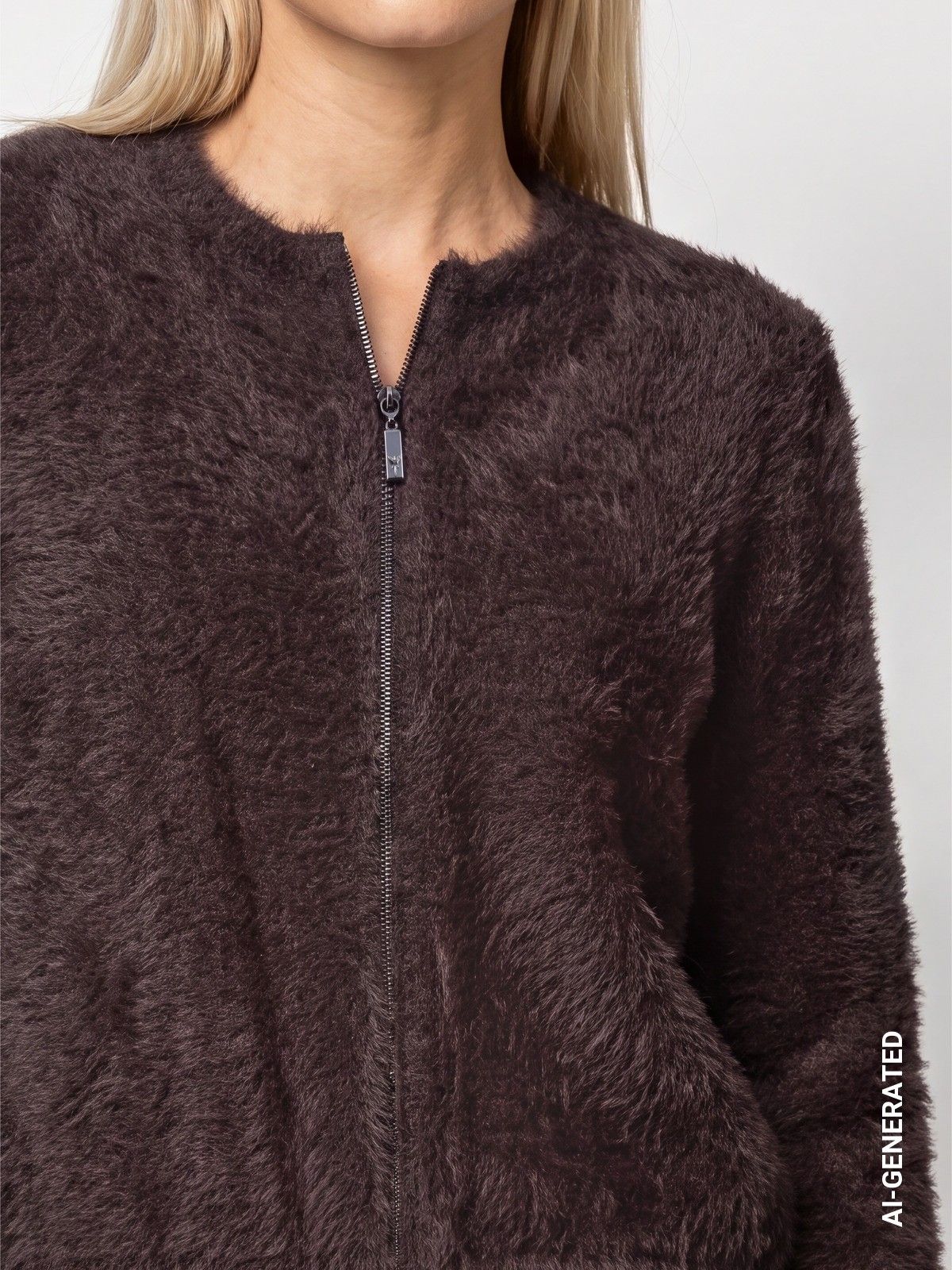 MONARI - VEST - Bruin