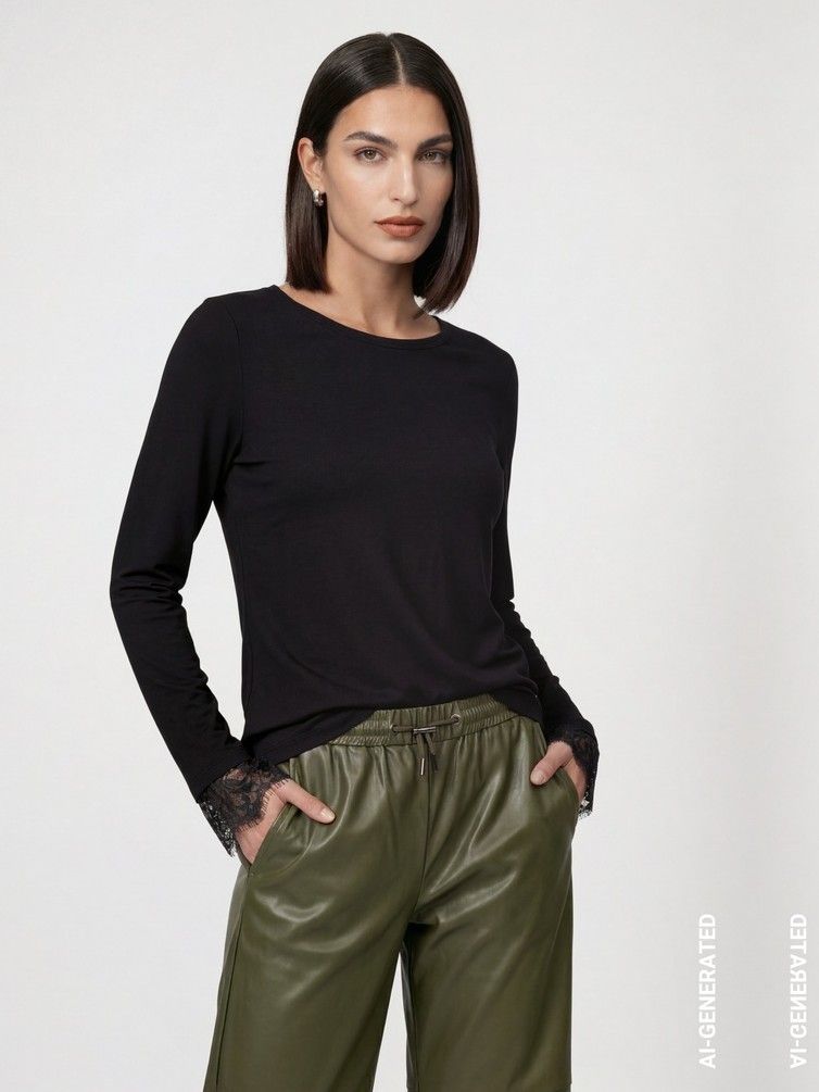 MONARI - SHIRT - Zwart