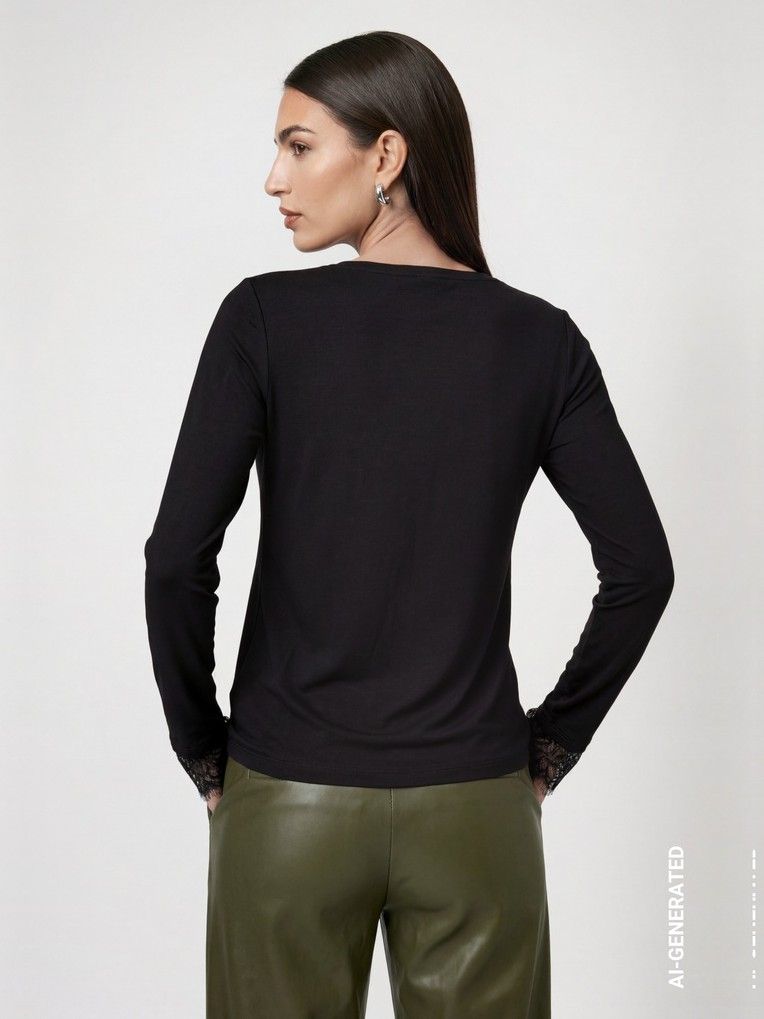 MONARI - SHIRT - Zwart