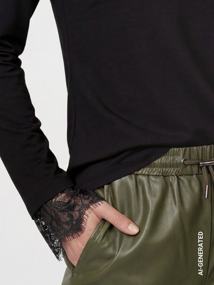 MONARI - SHIRT - Zwart