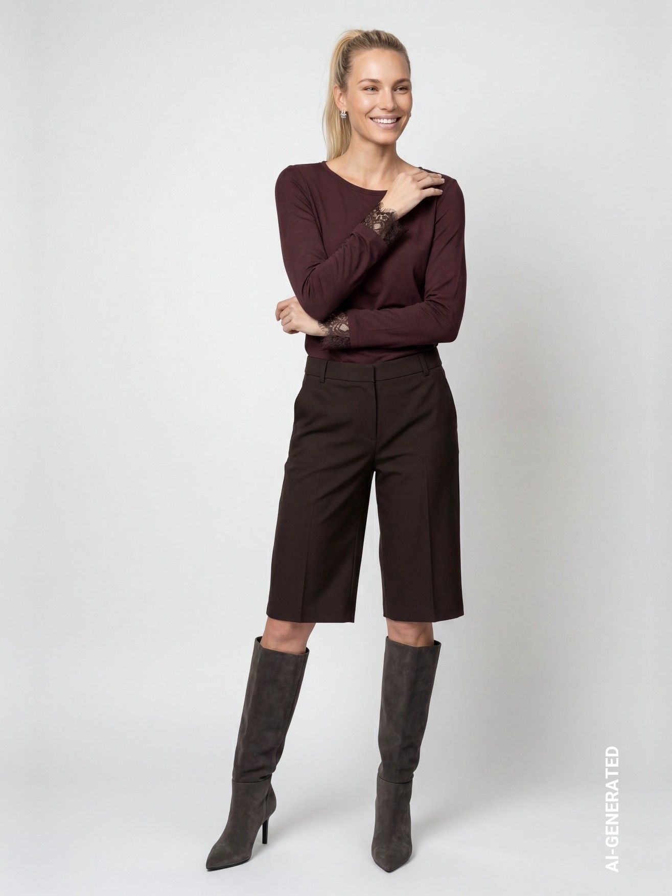 MONARI - SHIRT - Bruin