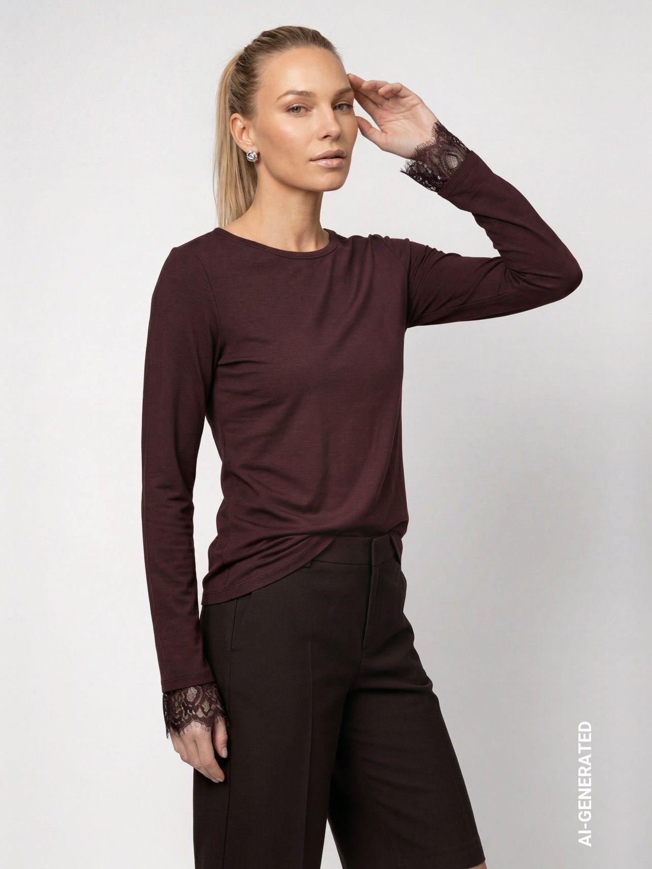 MONARI - SHIRT - Bruin