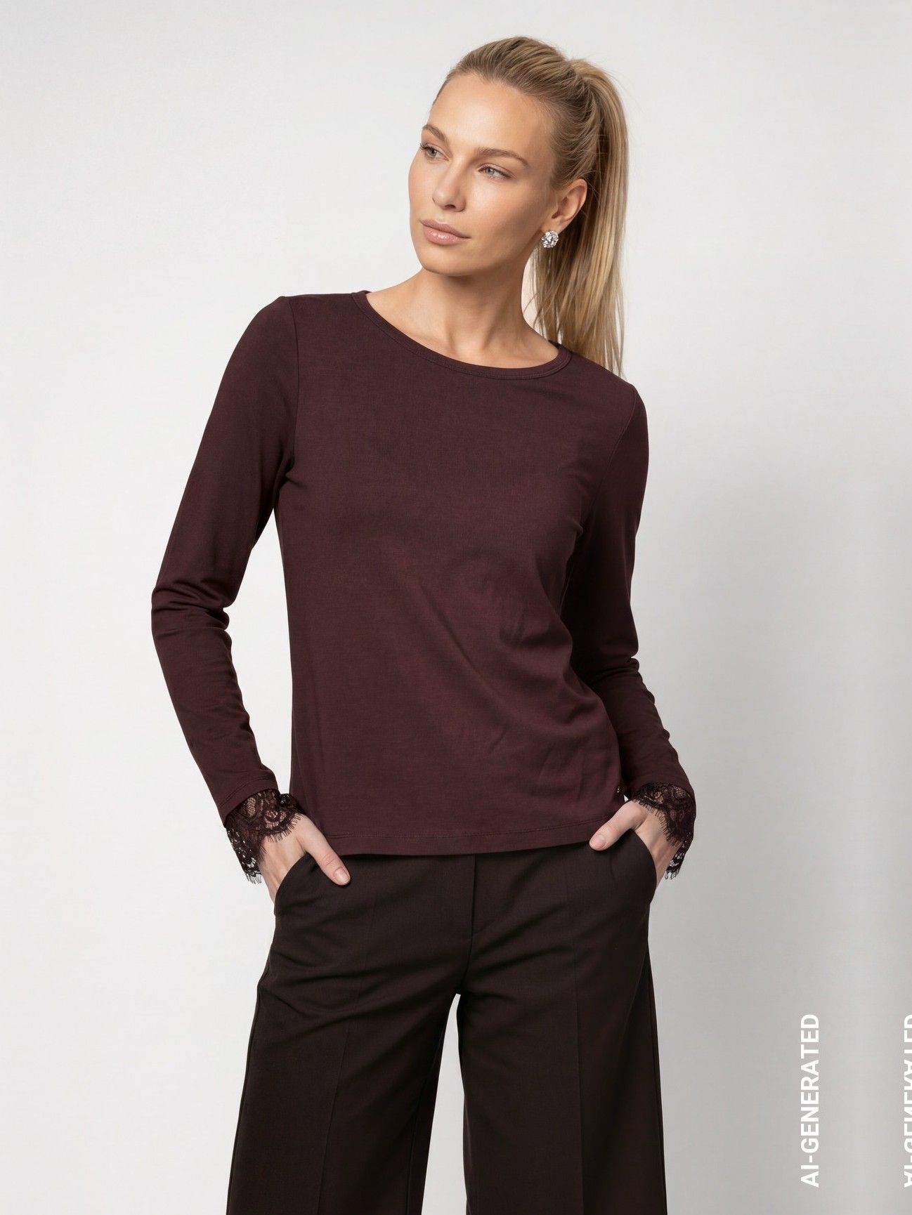 MONARI - SHIRT - Bruin