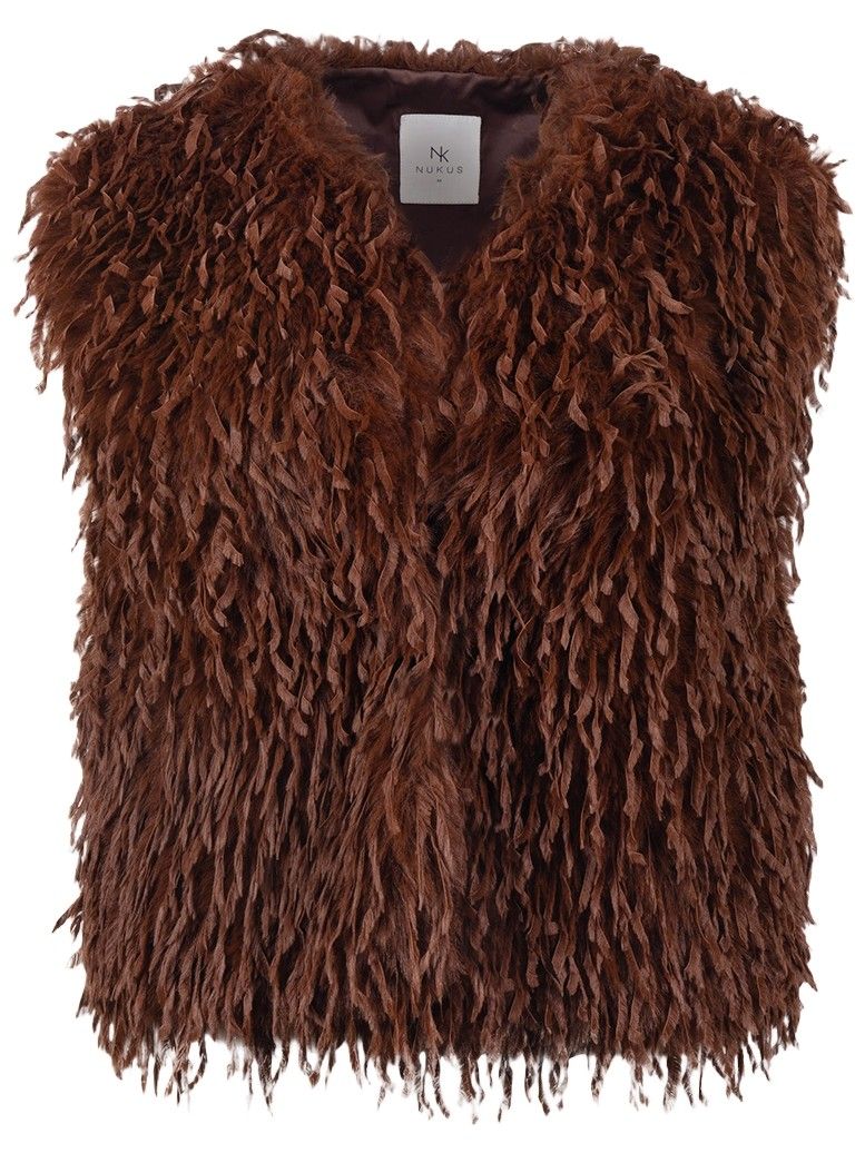 NUKUS - GILET - Bruin