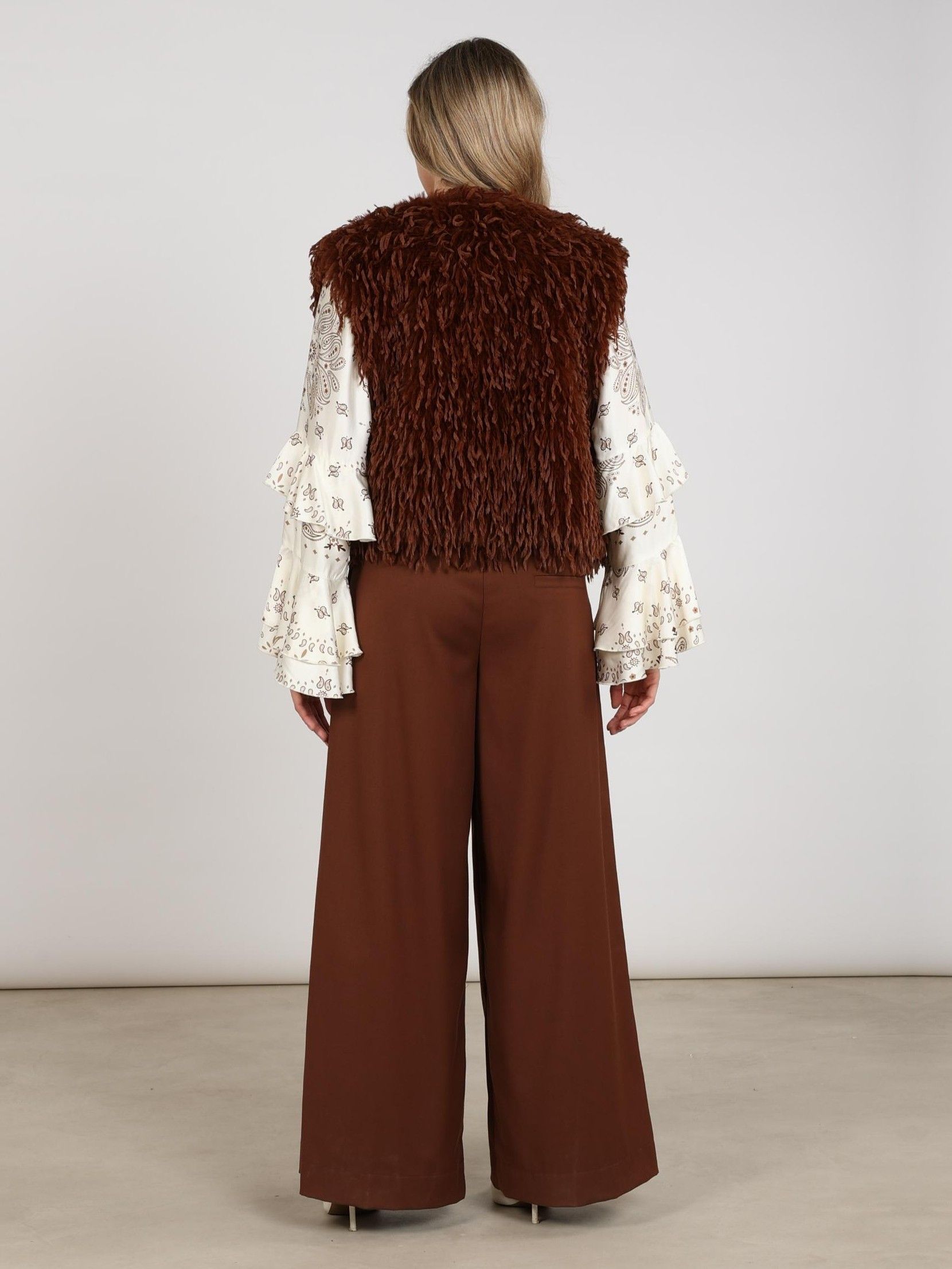 NUKUS - GILET - Bruin