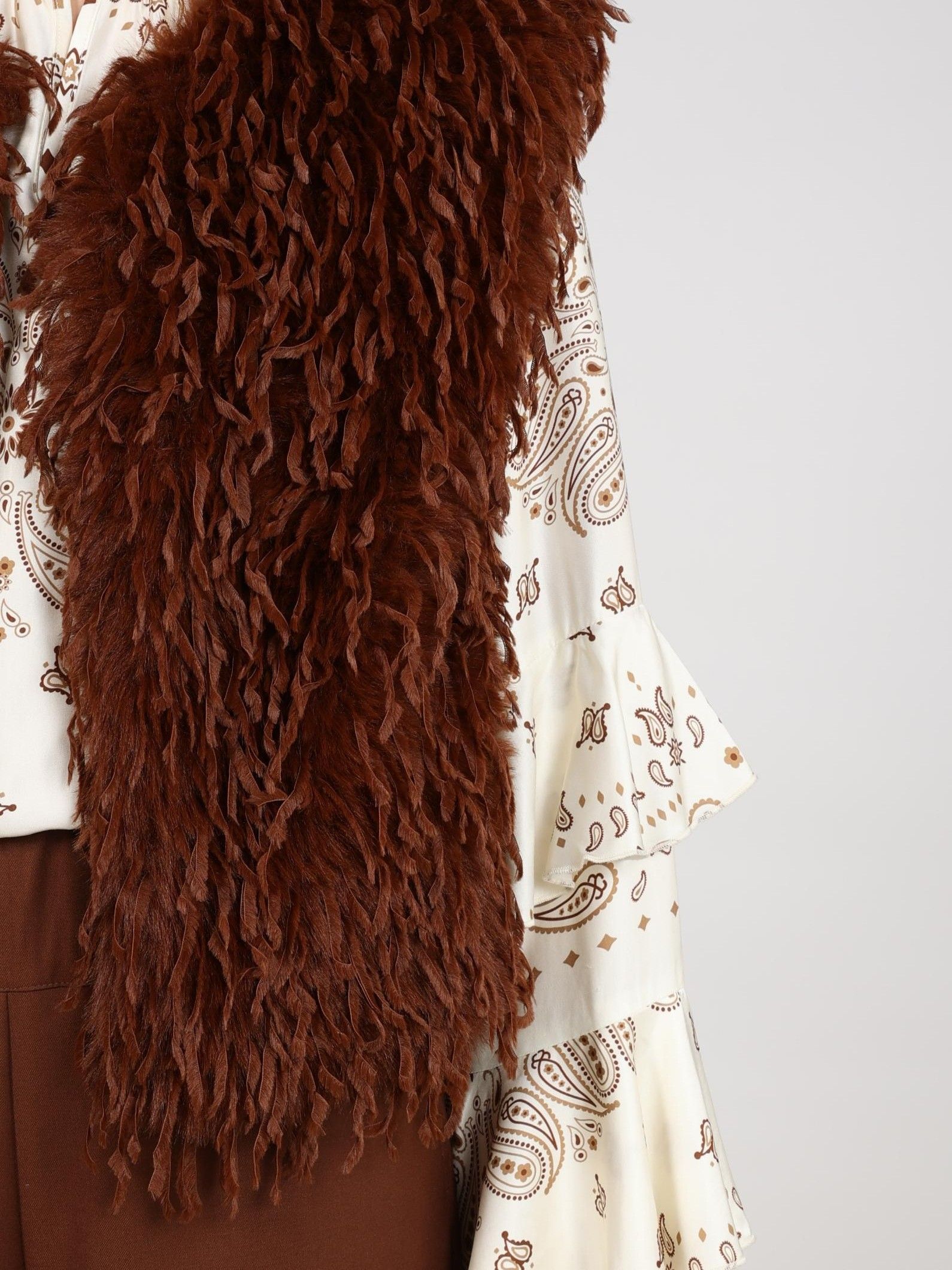 NUKUS - GILET - Bruin