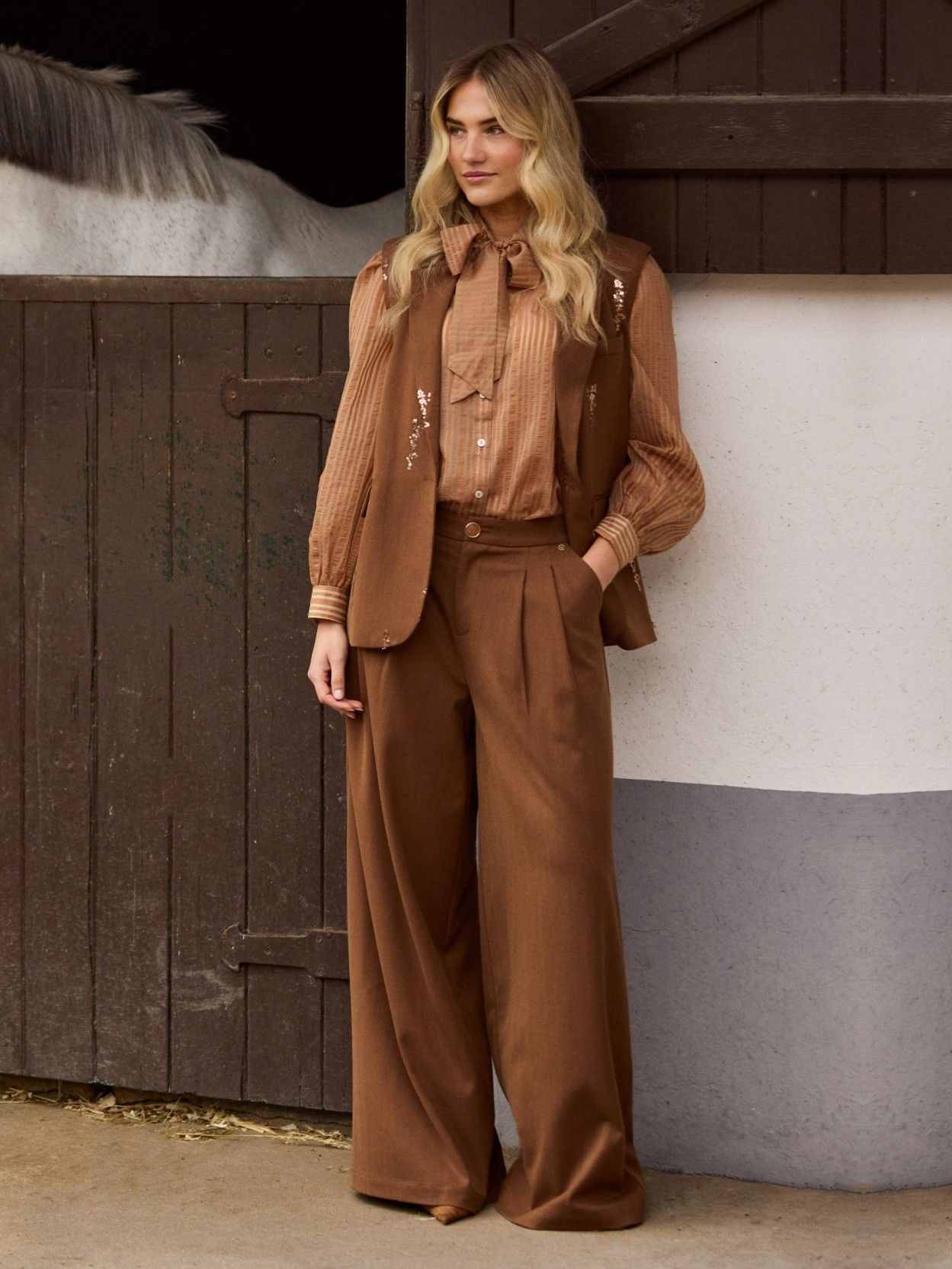 NUKUS - BROEK - Bruin