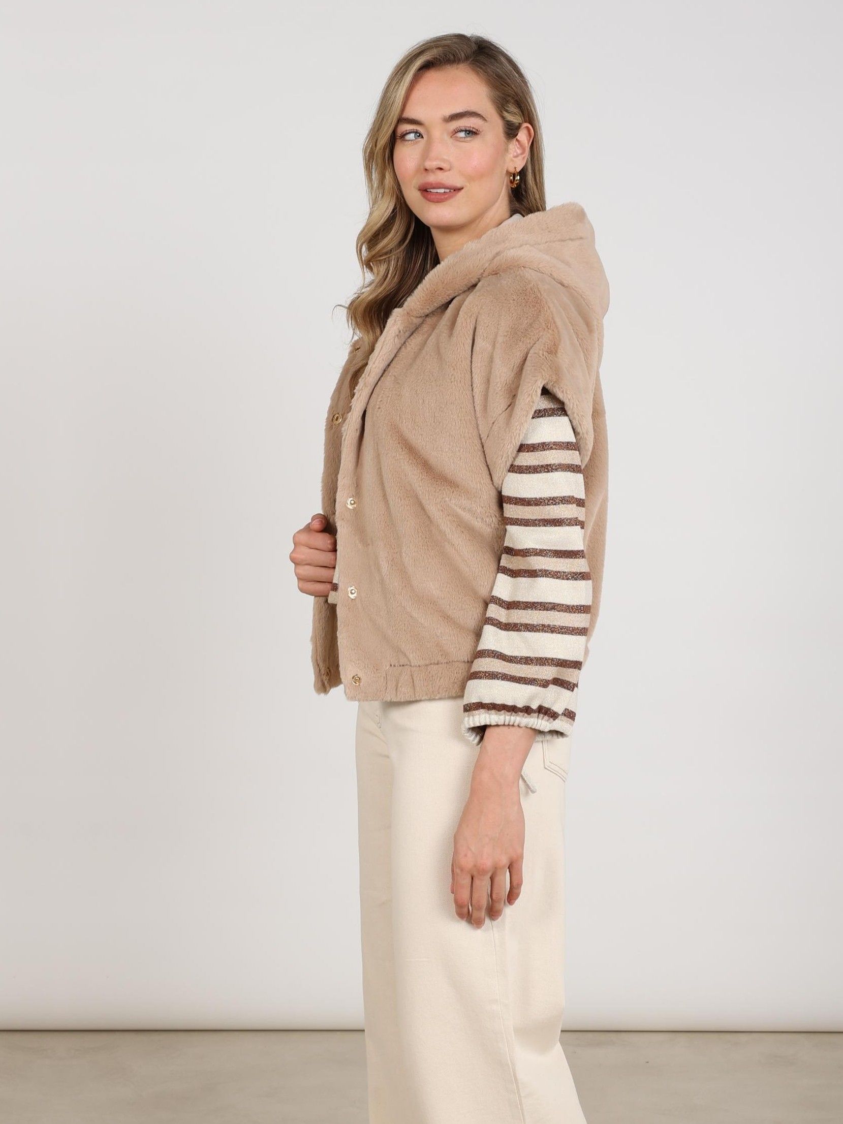 NUKUS - GILET - Beige