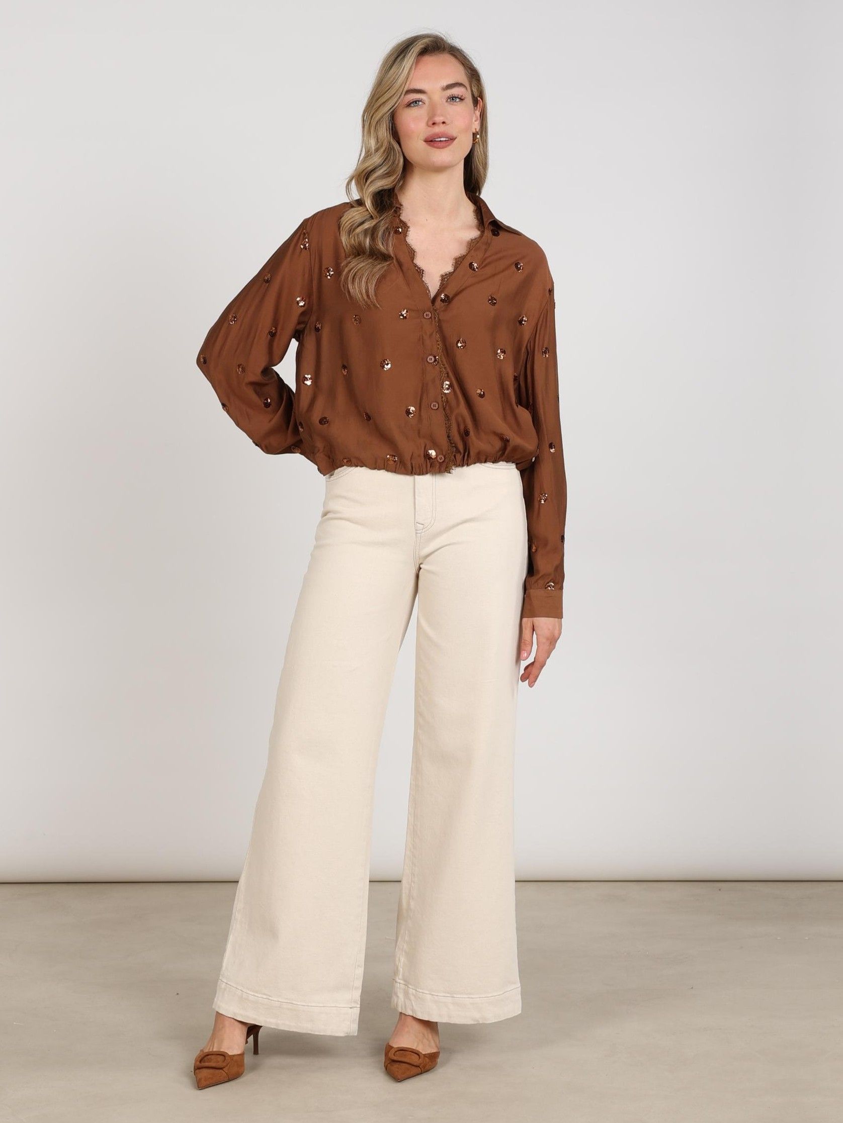 NUKUS - BLOUSE - Bruin