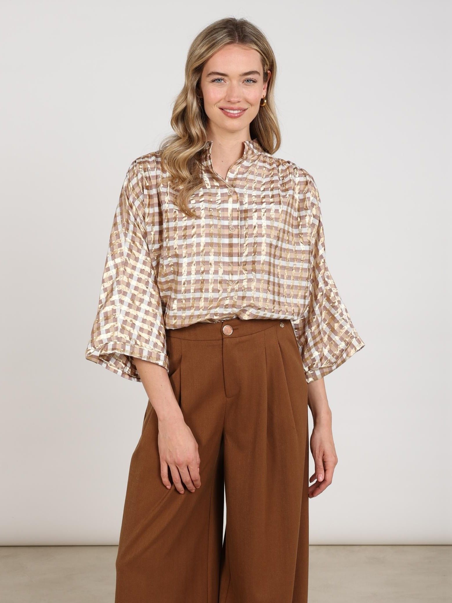 NUKUS - BLOUSE - Bruin