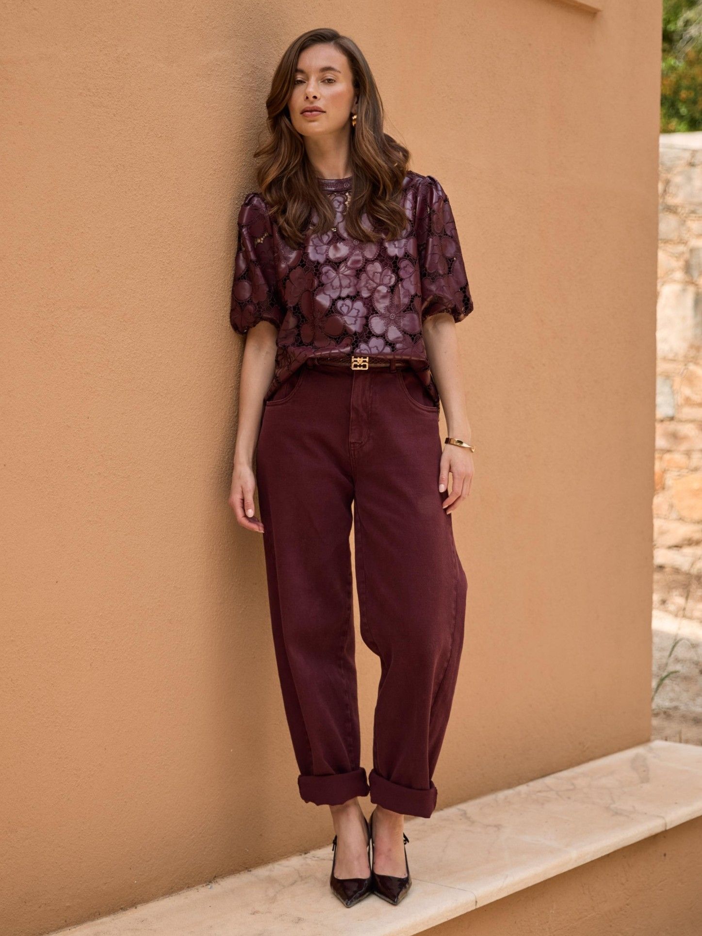 NUKUS - JEANS - Rood