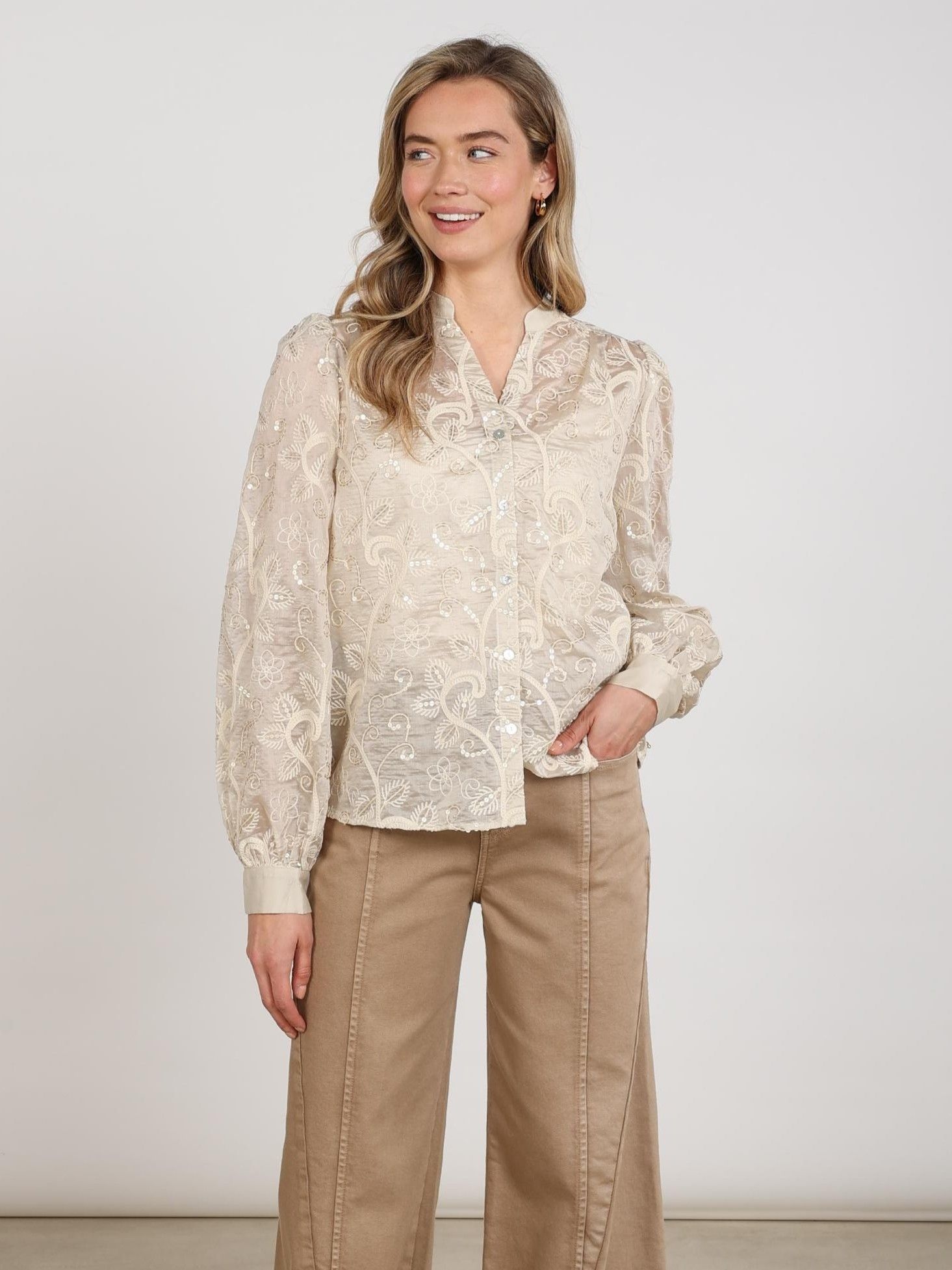 NUKUS - BLOUSE - Beige