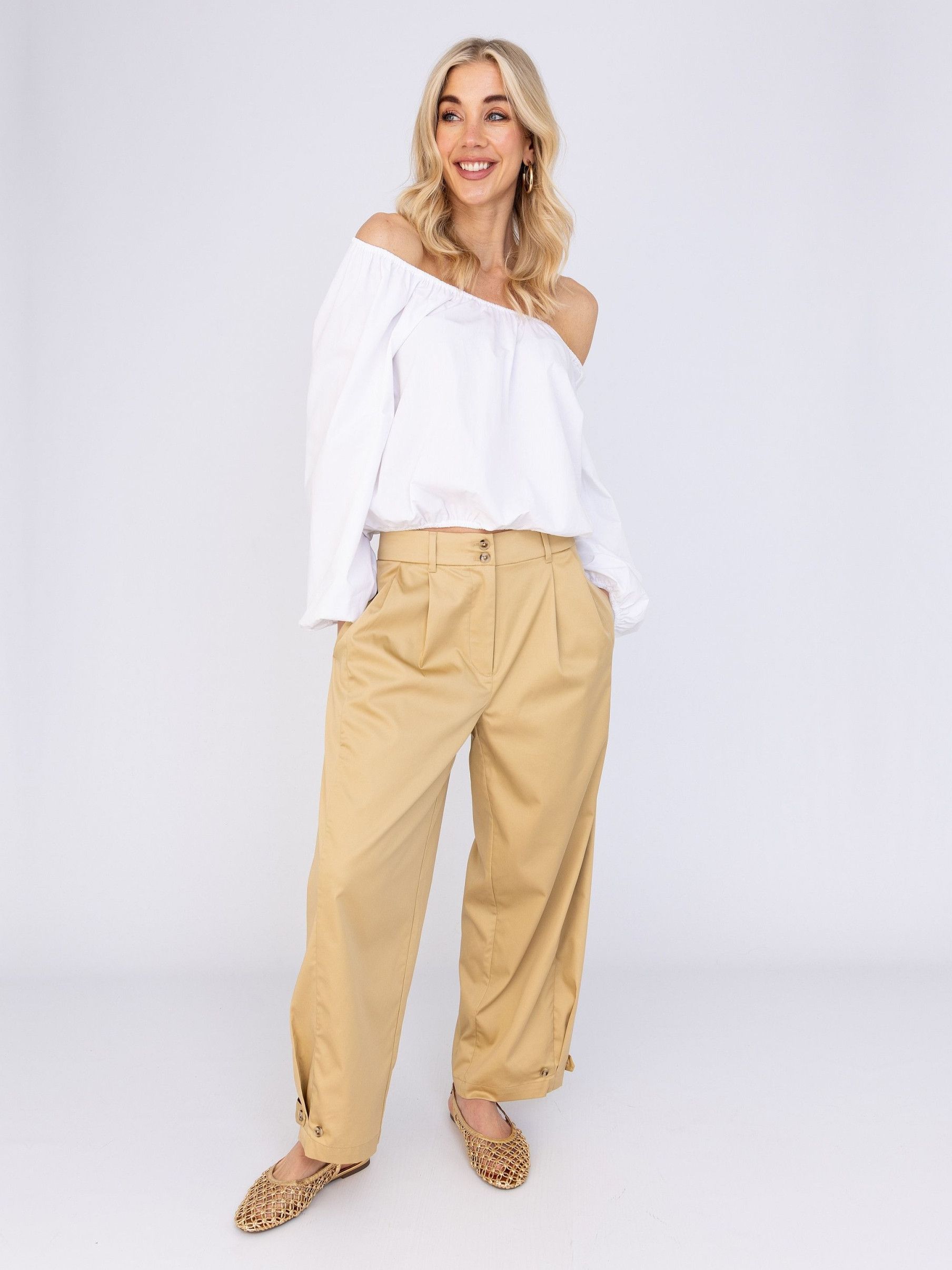 ANNA VAN TOOR - BROEK - Beige
