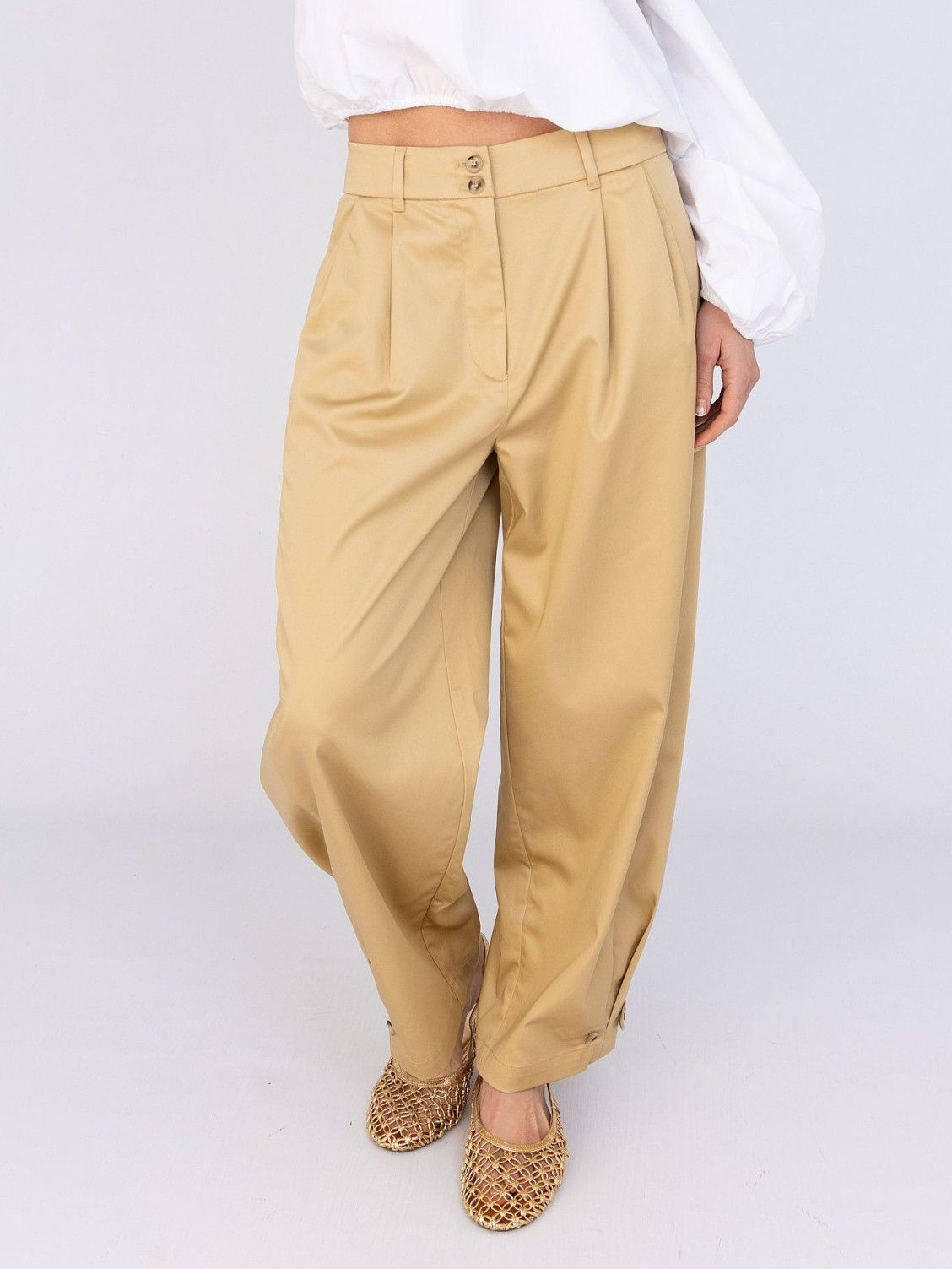 ANNA VAN TOOR - BROEK - Beige