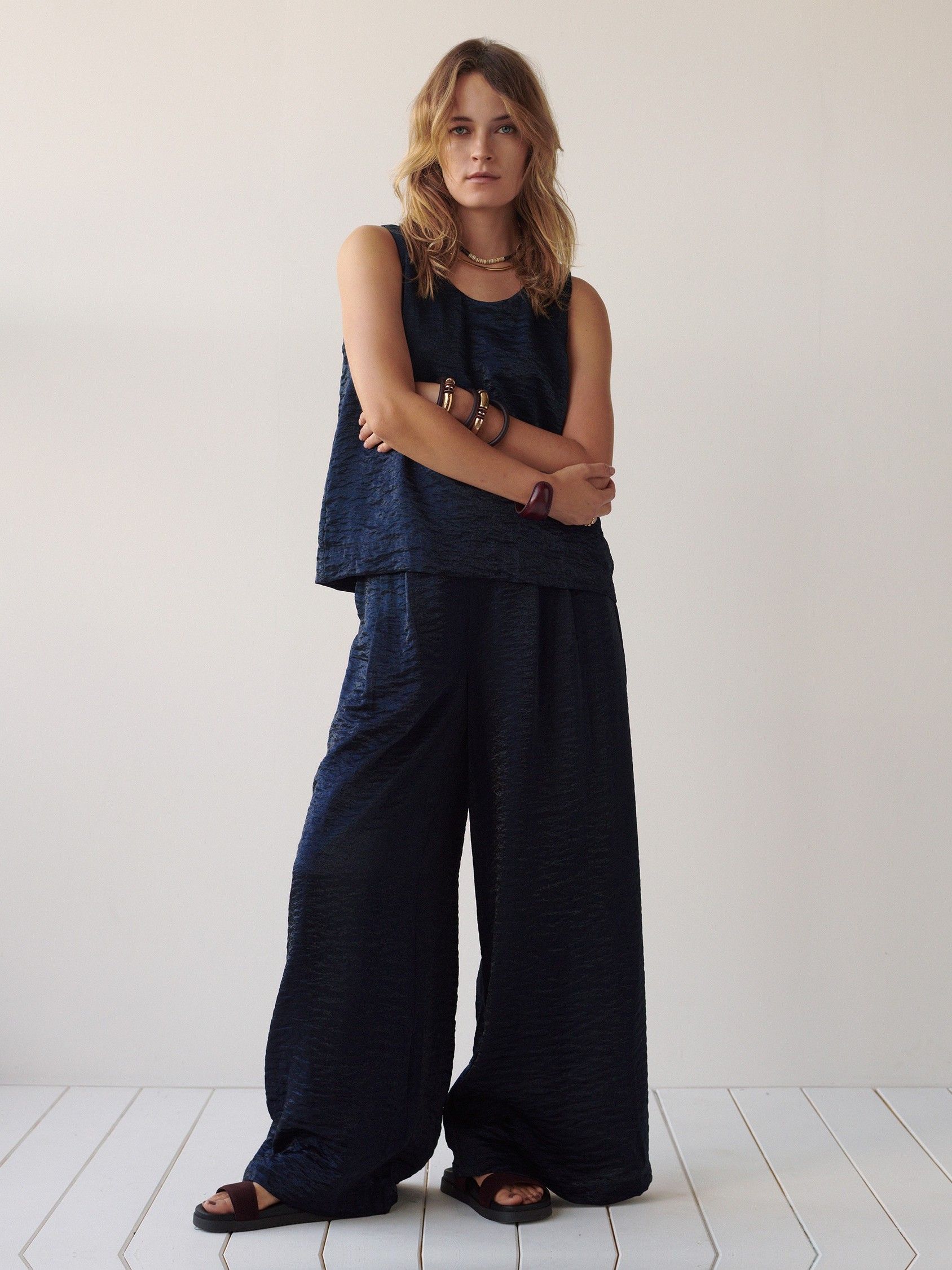 SUMMUM - BROEK - Blauw