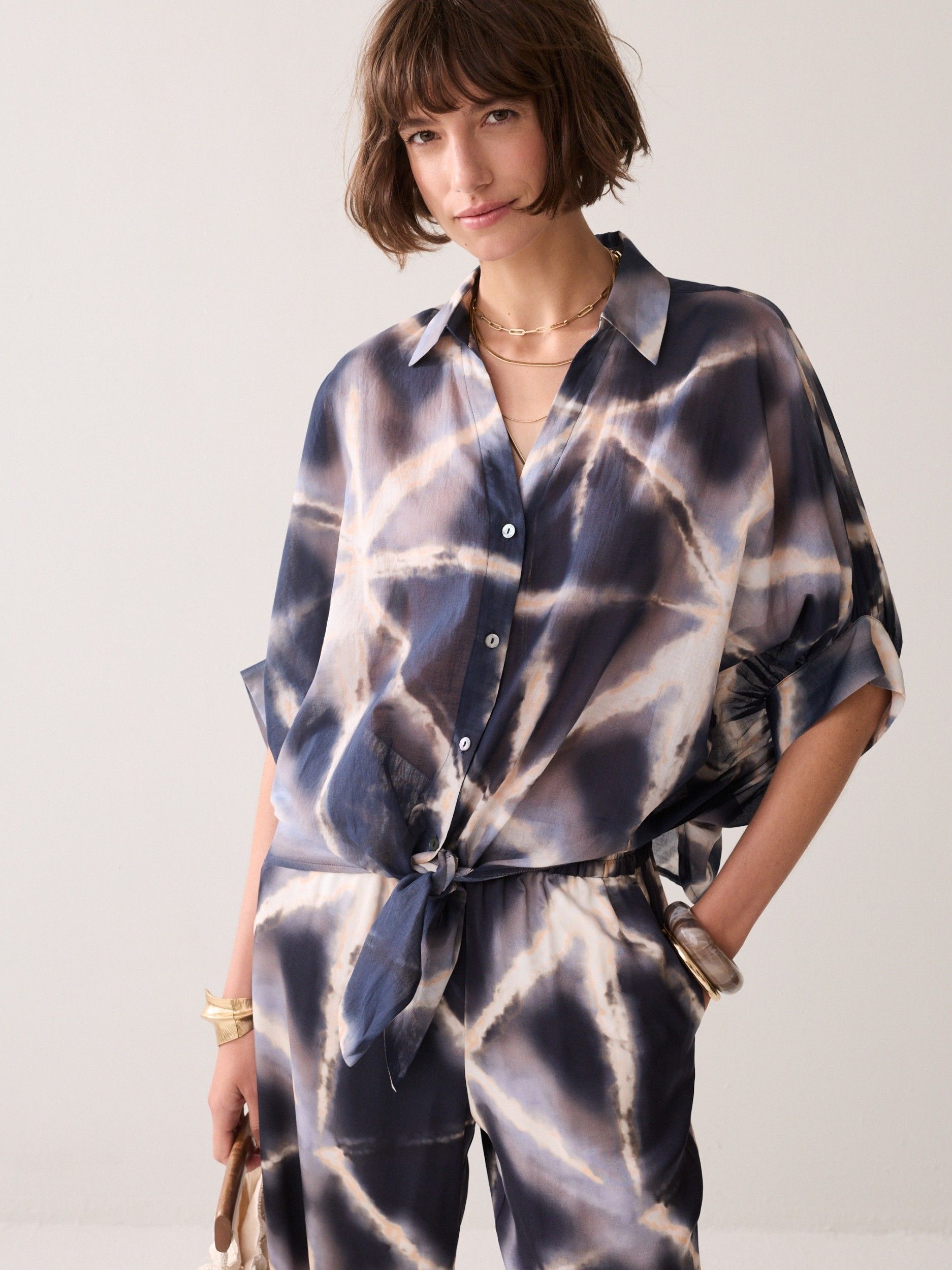 SUMMUM - BLOUSE - Blauw