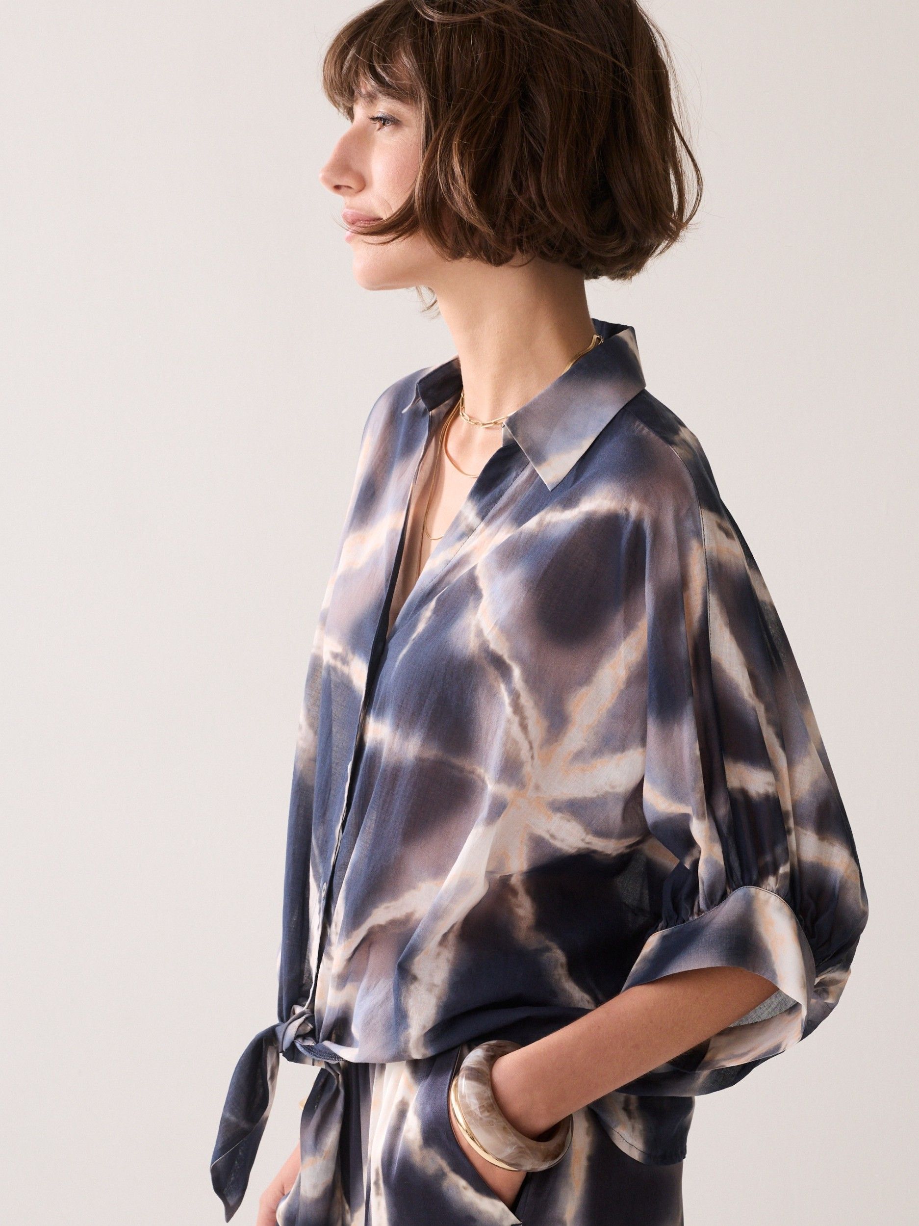SUMMUM - BLOUSE - Blauw