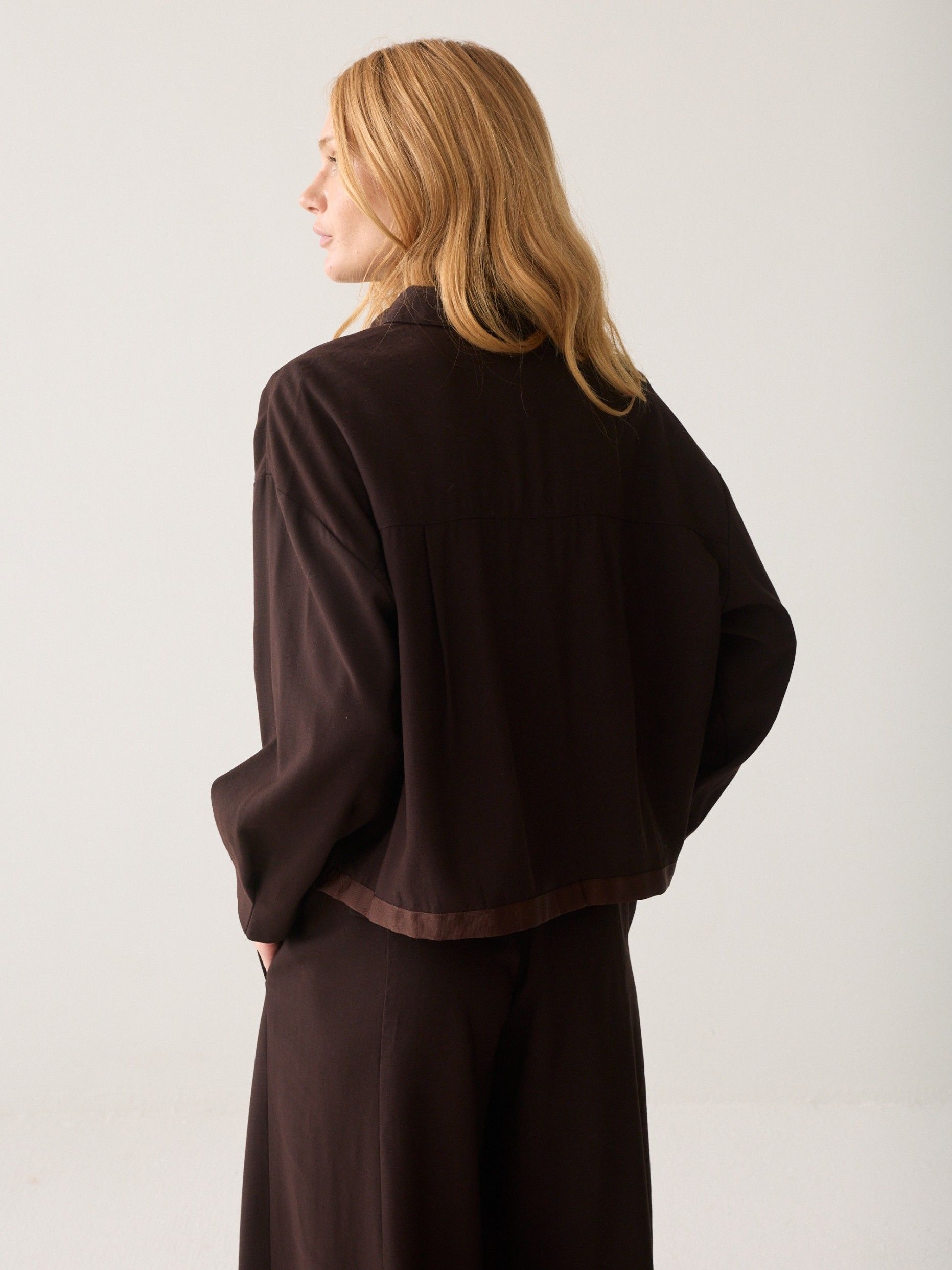 SUMMUM - BLOUSE - Bruin