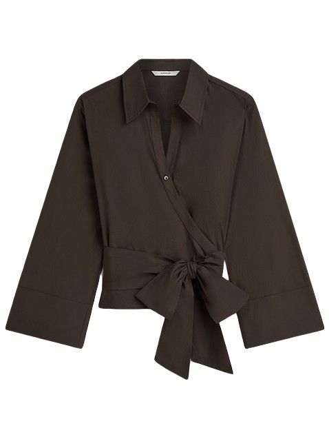 SUMMUM - BLOUSE - Bruin