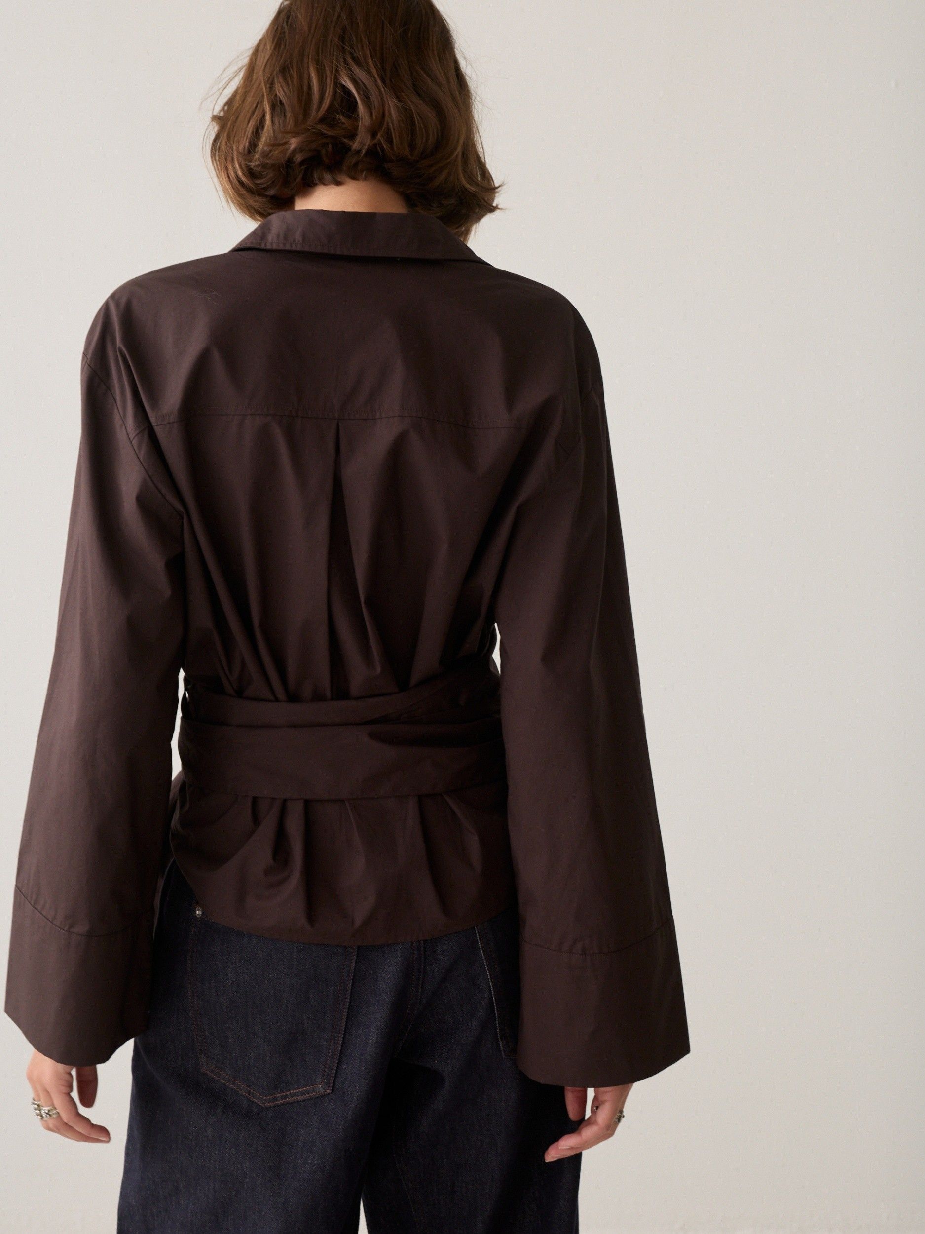 SUMMUM - BLOUSE - Bruin